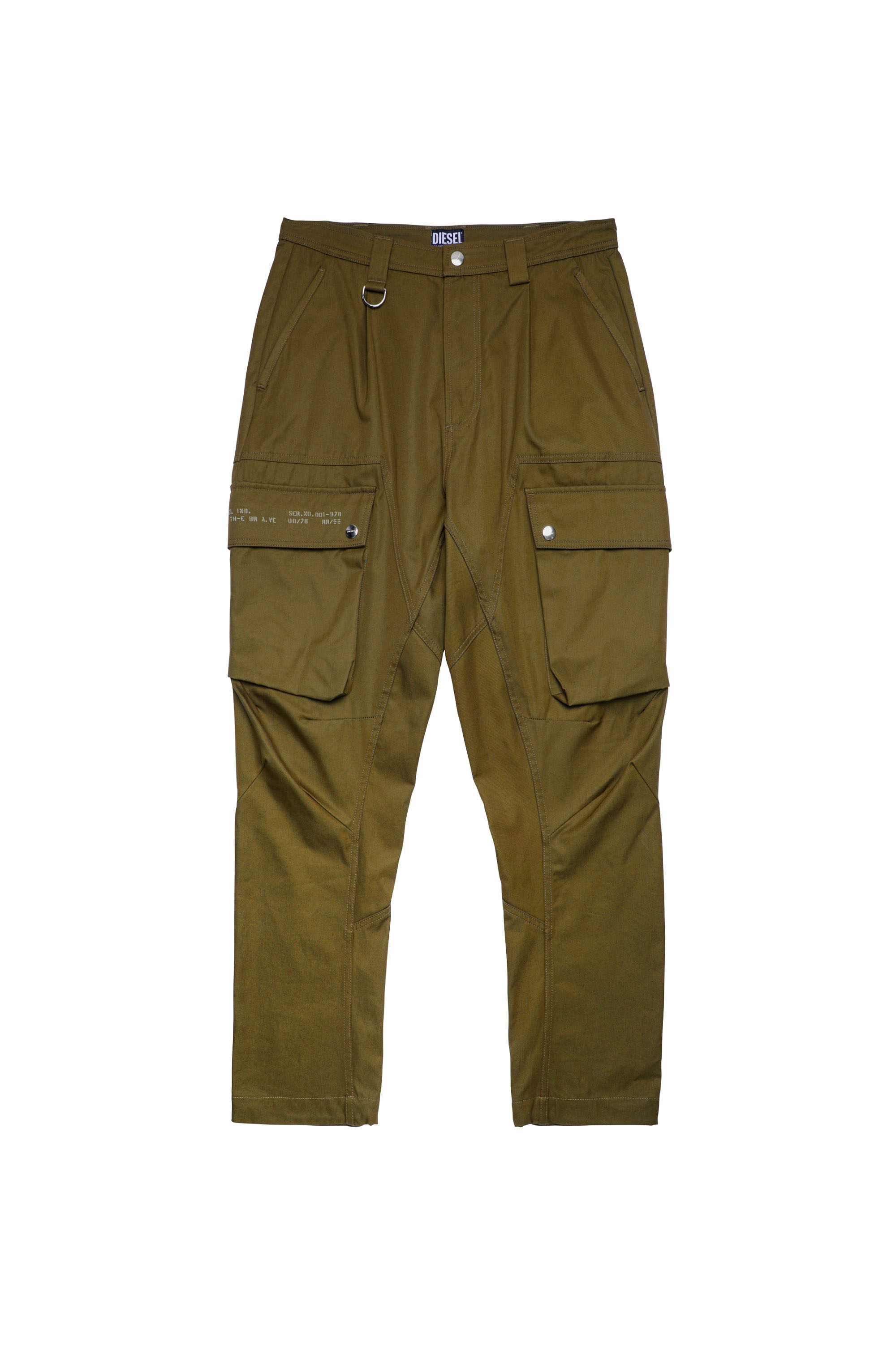 P-BARTOON, Verde Militare - Pantaloni