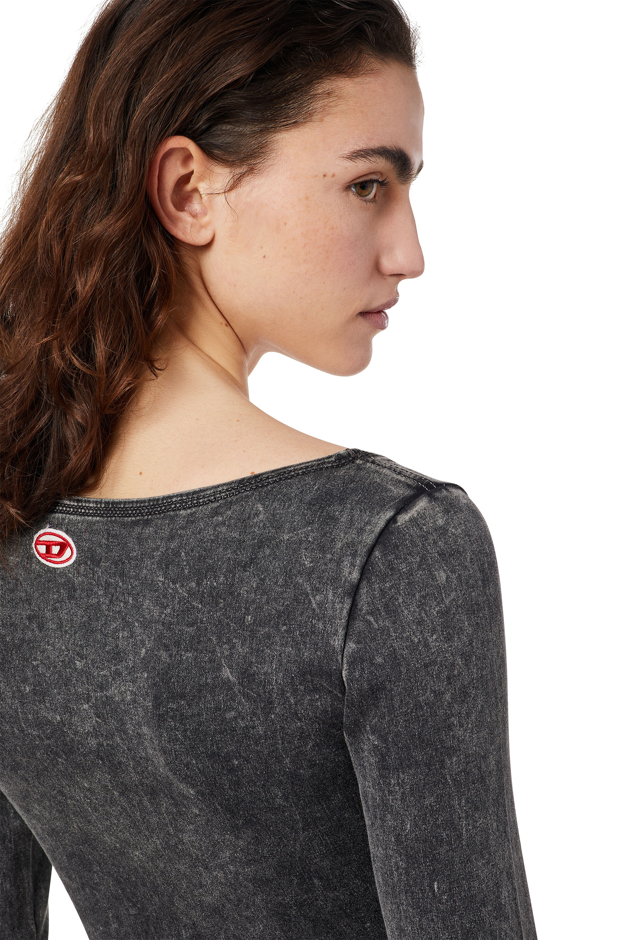 Diesel - D-CHO TRACK DENIM BODYSUIT, Blu Scuro - Image 5