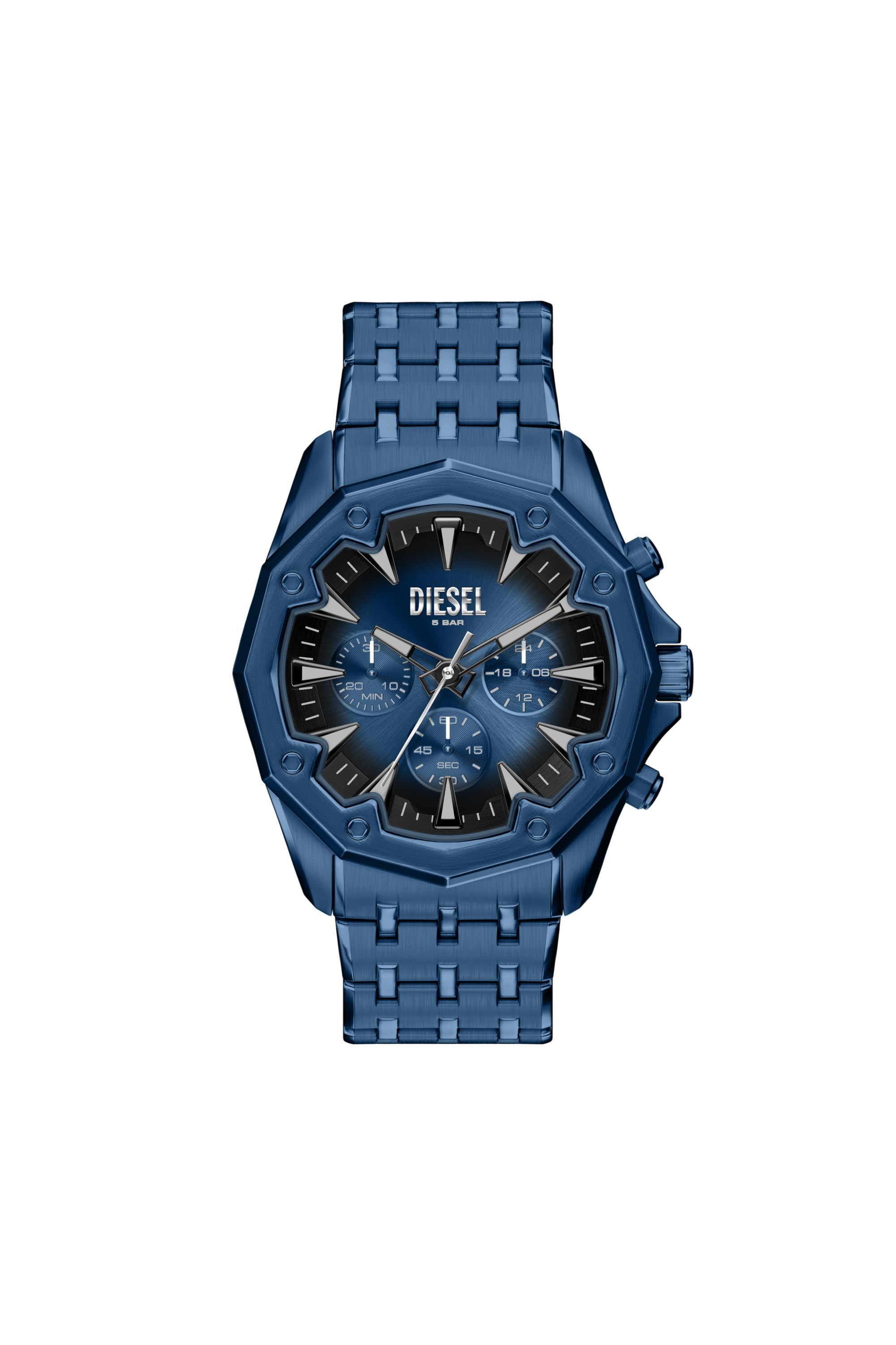 Diesel - DZ4705 WATCH, Orologio Stinger in acciaio inox blu Uomo in Blu - 1
