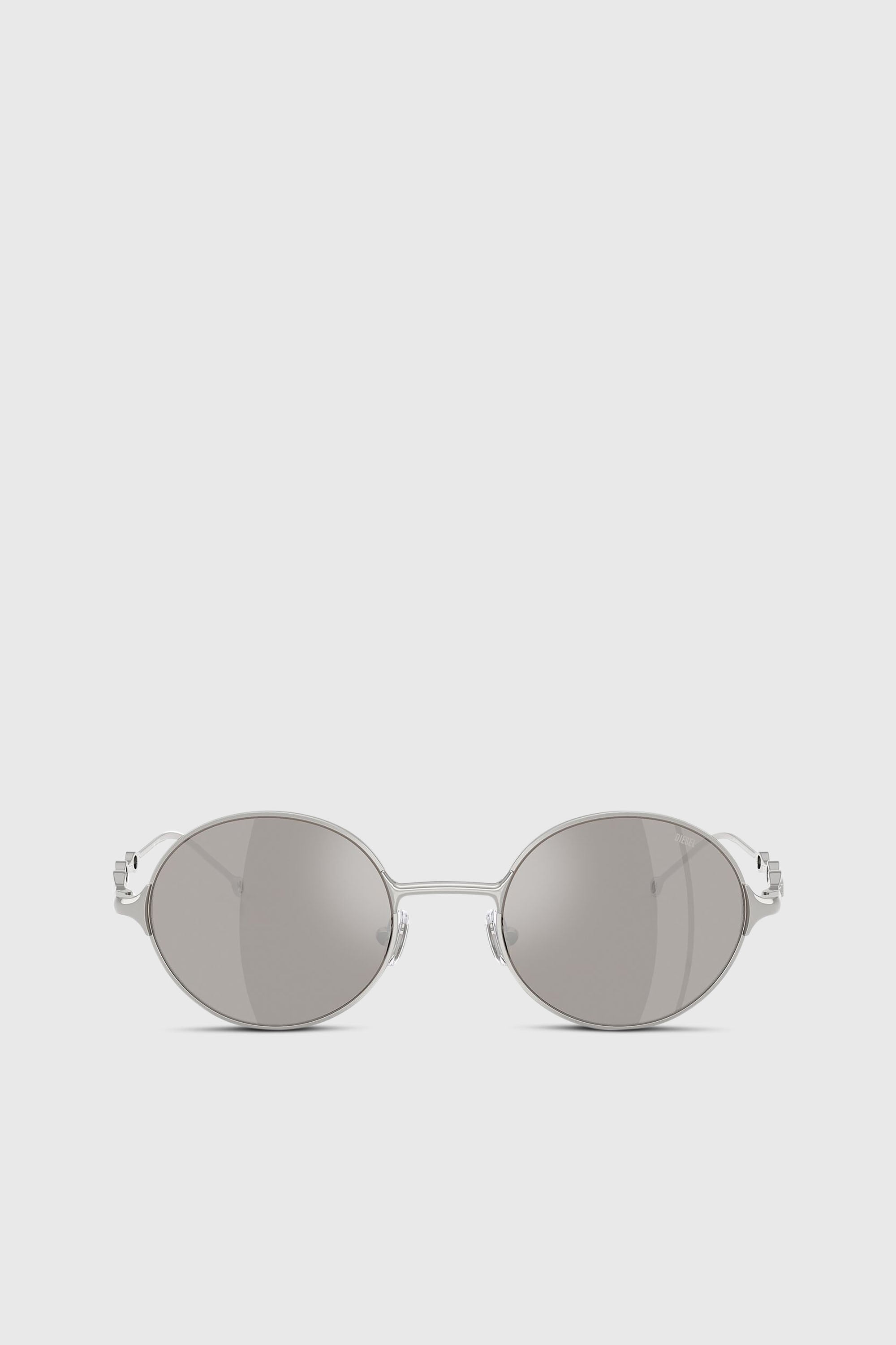 Diesel - 0DL1008, Occhiali da sole rotondi Unisex in Argento - 1