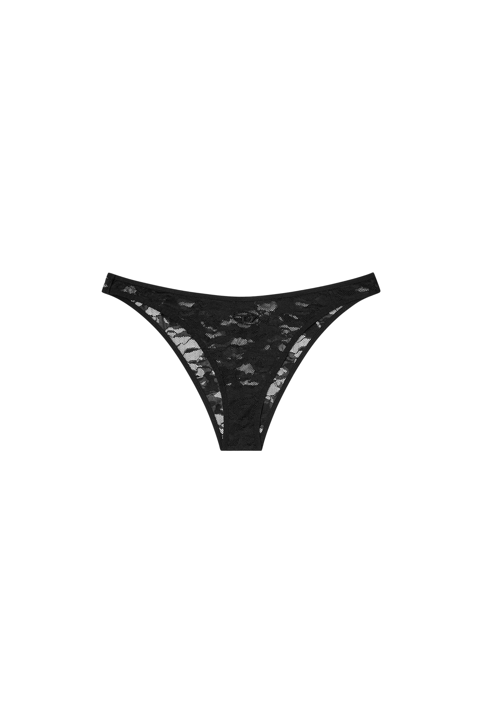 Diesel - PUNCHY-UTLT, Woman's Briefs in camo lace in Black - 4