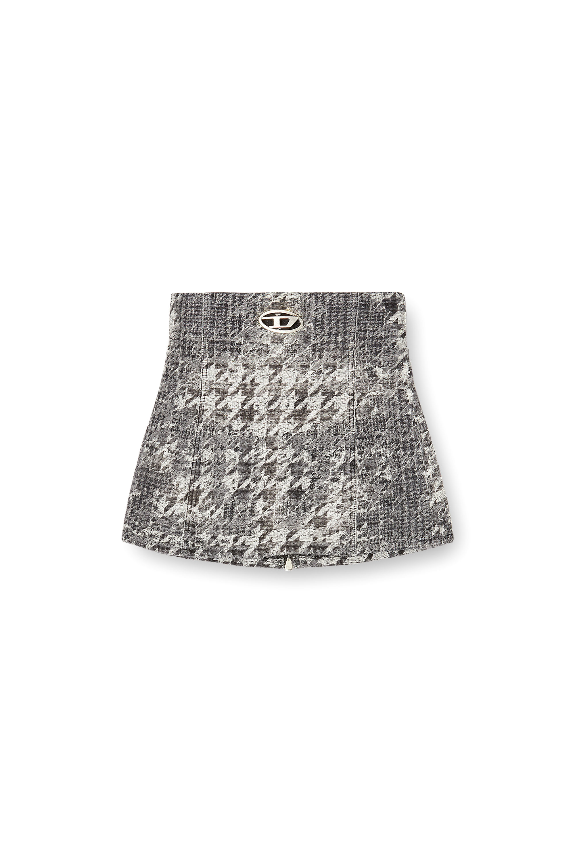 Diesel - DE-ORSET-FSH1, Baschina in denim jacquard motivo Prince of Wales Donna in Multicolor - 3