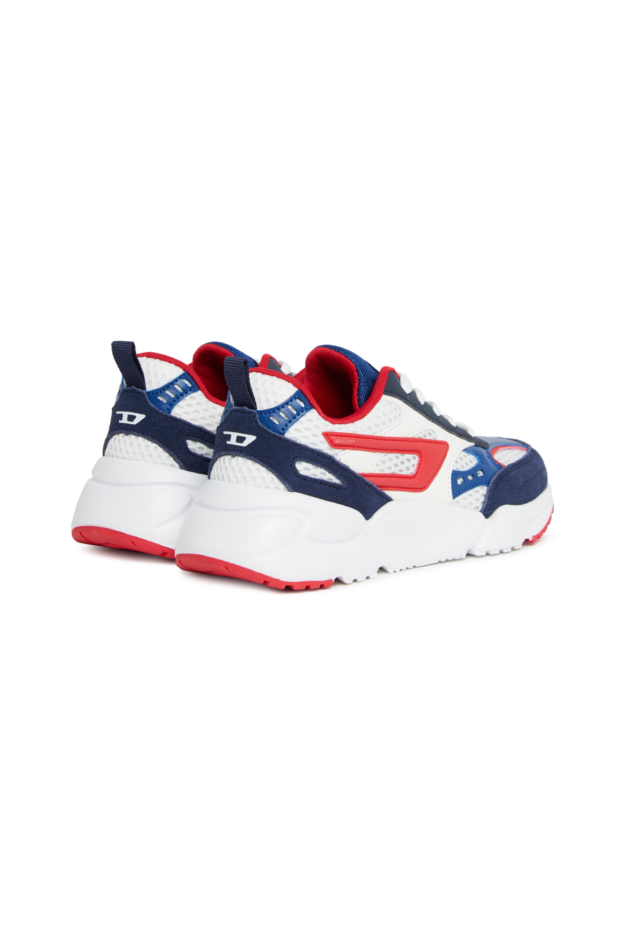 Diesel - S-MILLENIUM SPORT LC, Unisex's Sneakers in mesh, suede and PU in White/Blue - 3