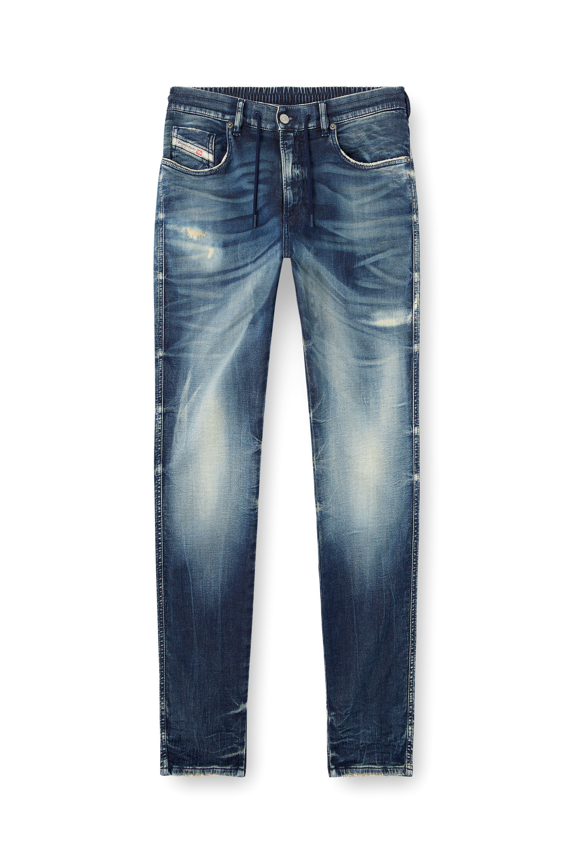 Diesel - Slim 2060 D-Strukt Joggjeans® 068RZ Uomo, Blu Scuro - Image 3