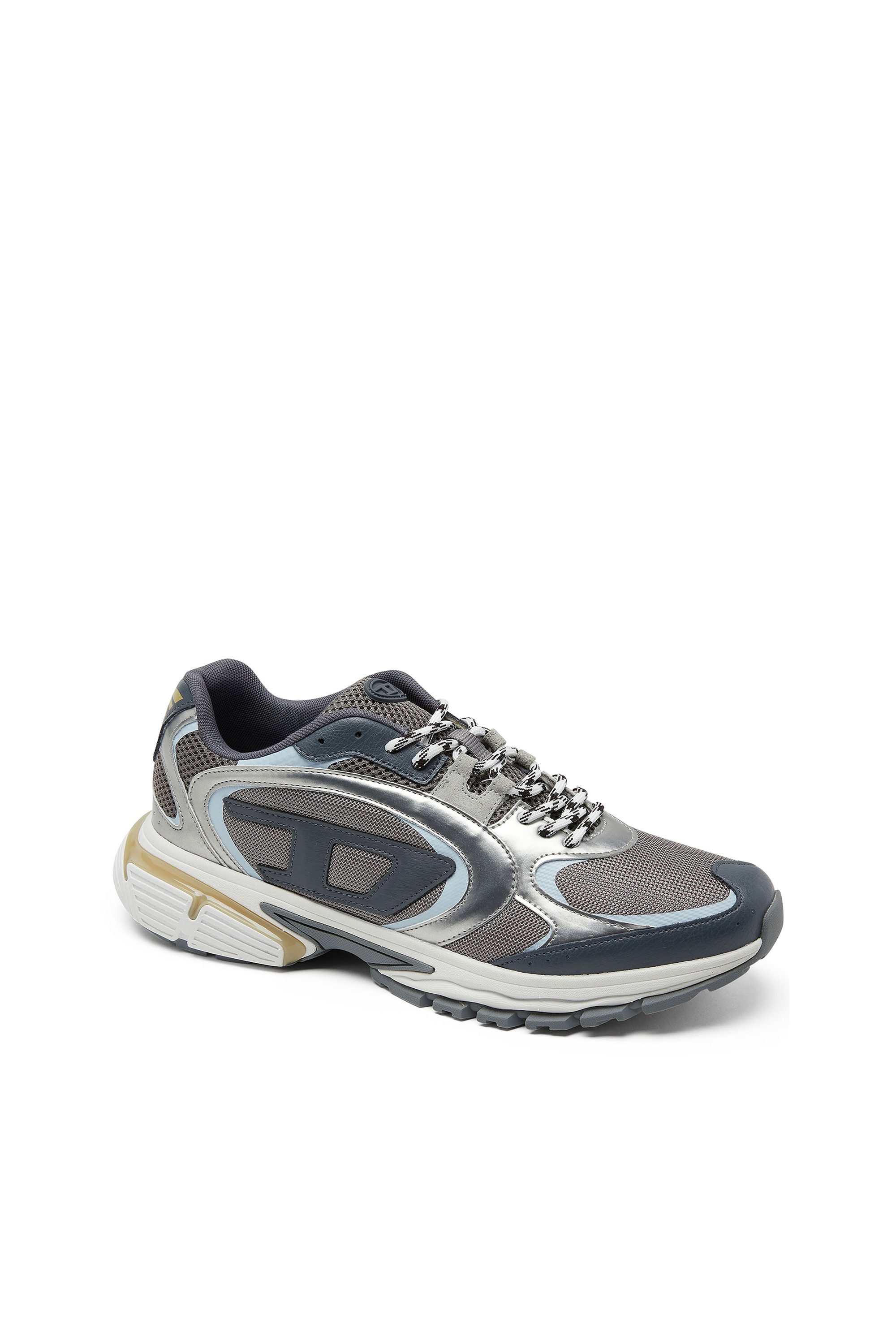 Diesel - S-PRO-V-DENSE LOW, S-Pro-V-Dense-Sneaker metallizzate in rete e PU Uomo in Multicolor - 6