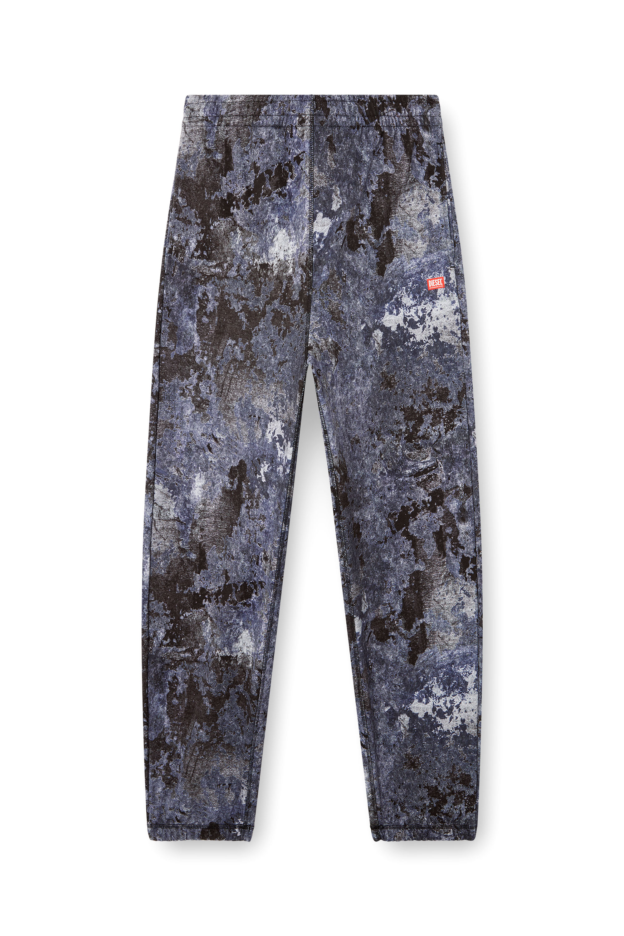 Diesel - P-MARKY-R2, Pantaloni tuta con trattamento marble Uomo in Blu - 3