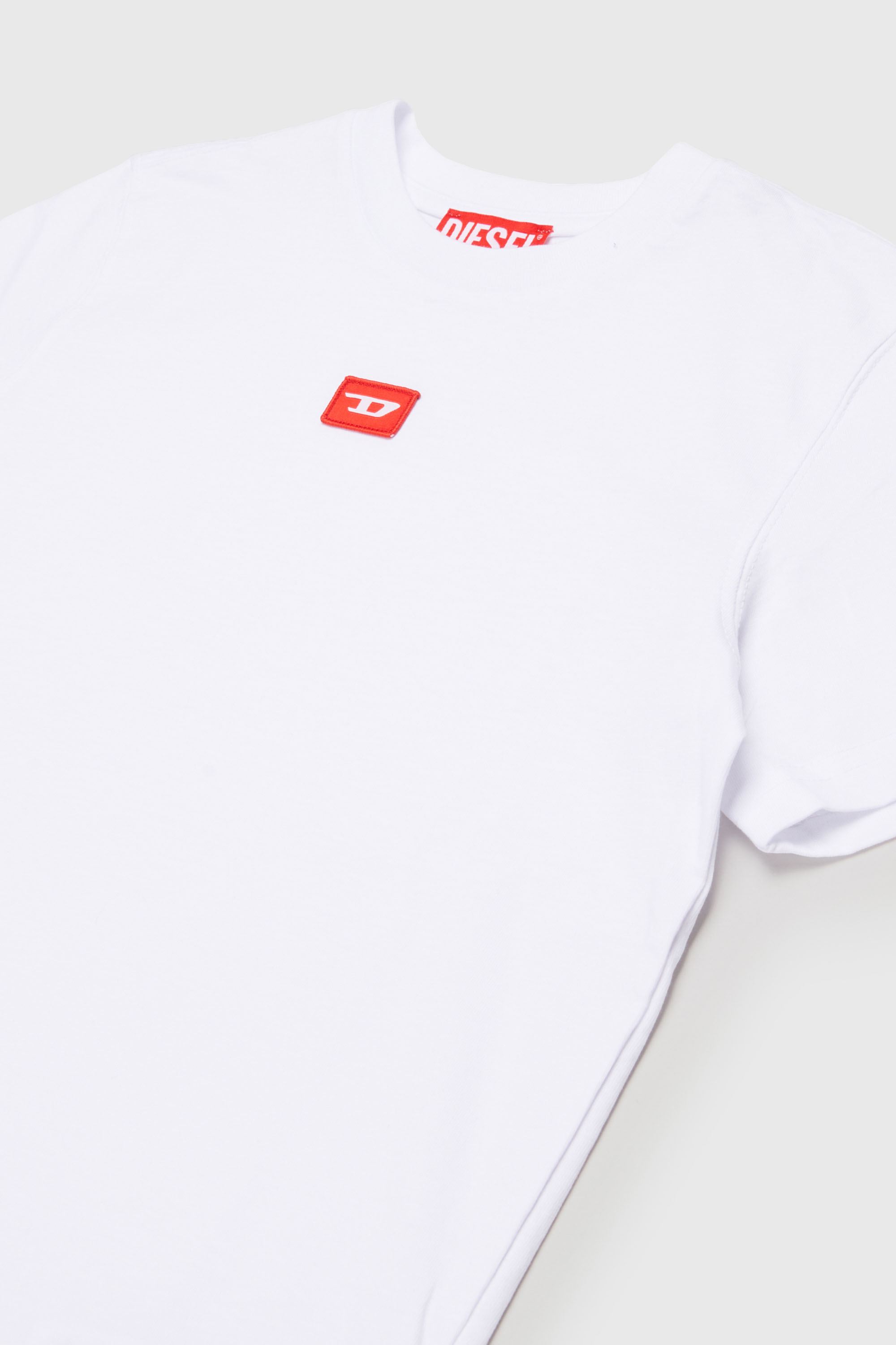 Diesel - TXDIEGO, T-shirt in cotone con patch Uomo in Bianco - 3