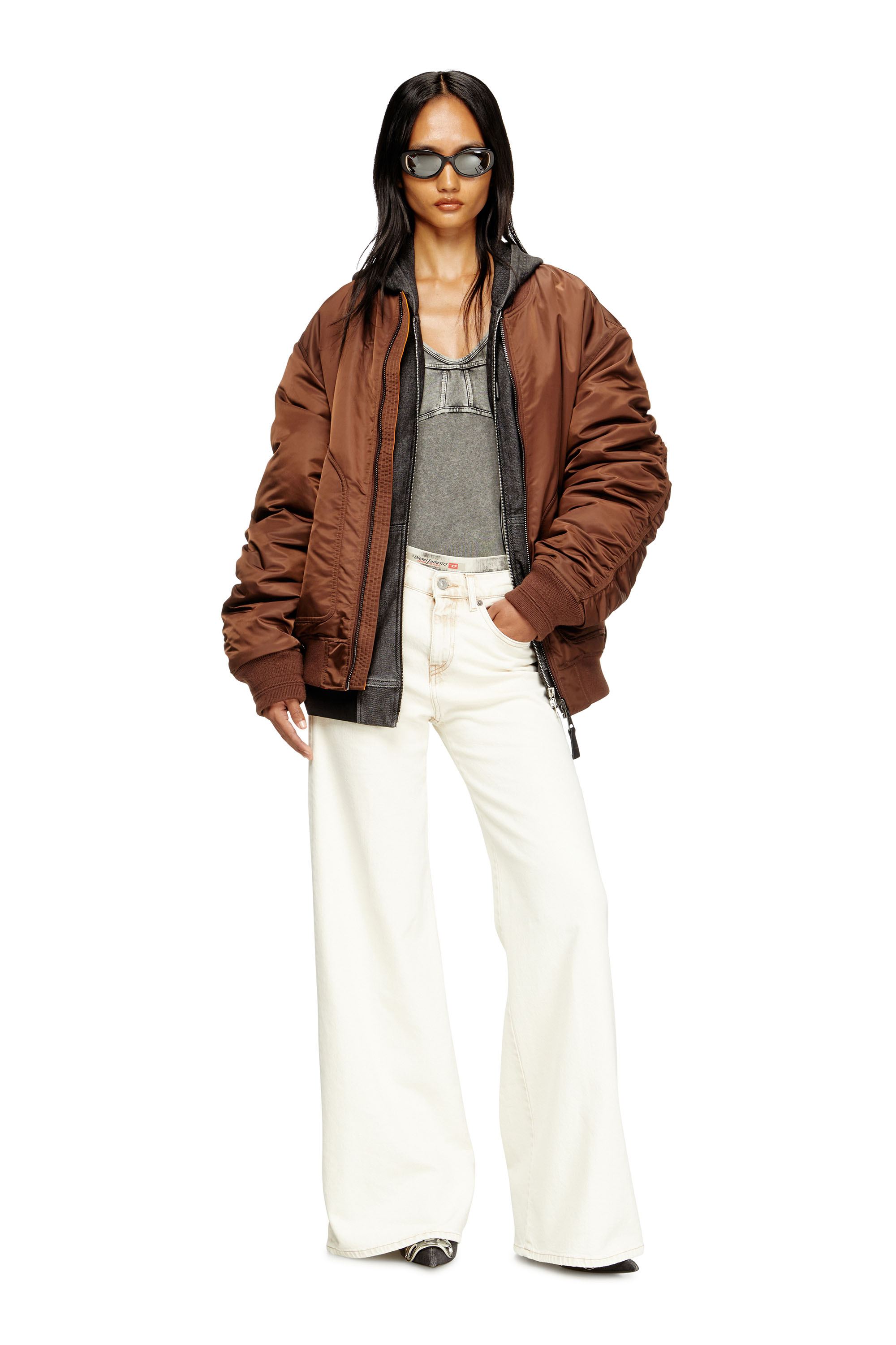 Diesel - Flare Jeans 1978 D-Akemi 09M70 Donna, Bianco - Image 1