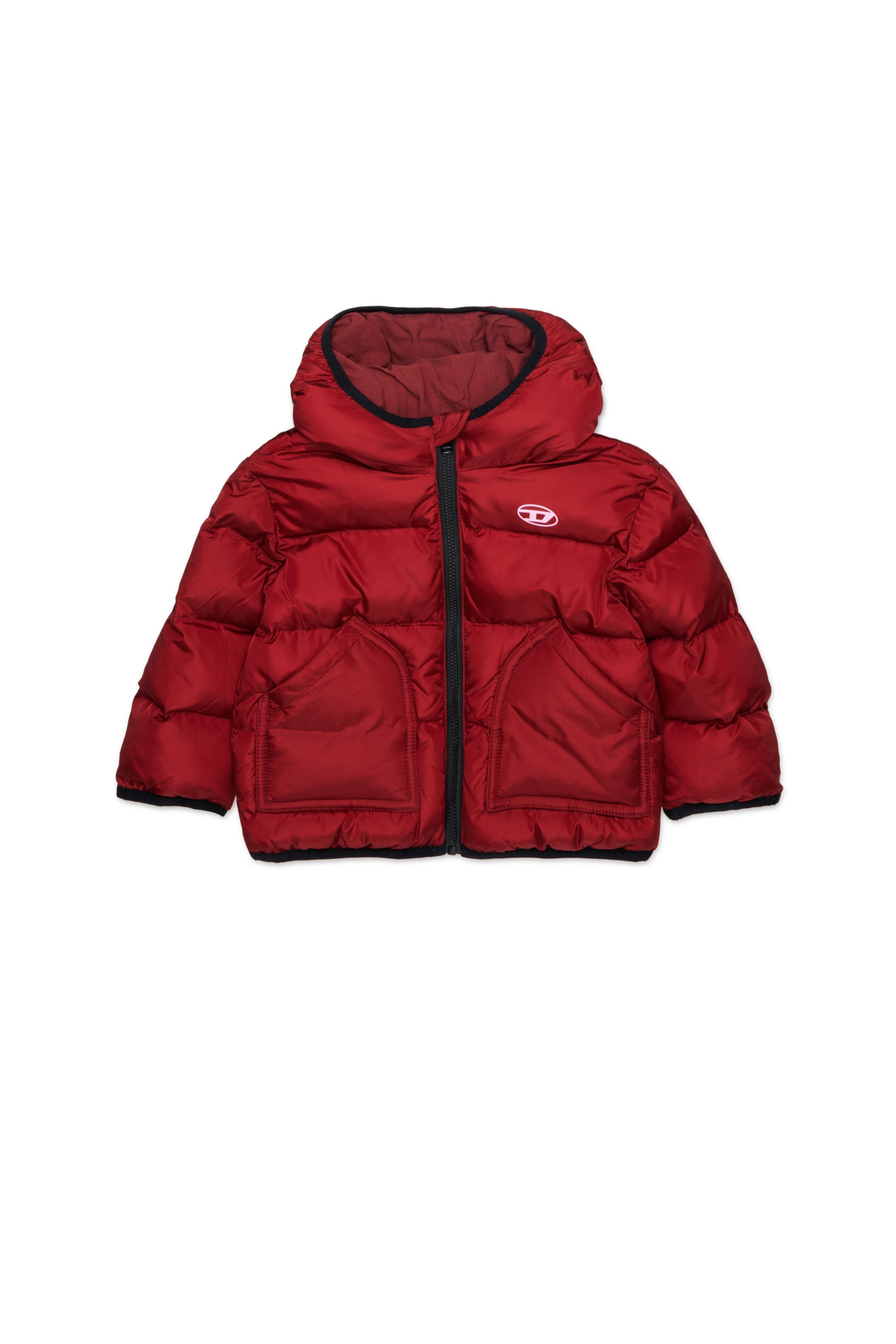 Diesel - JSIPB, Piumino con logo Oval D Unisex in Rosso - 1