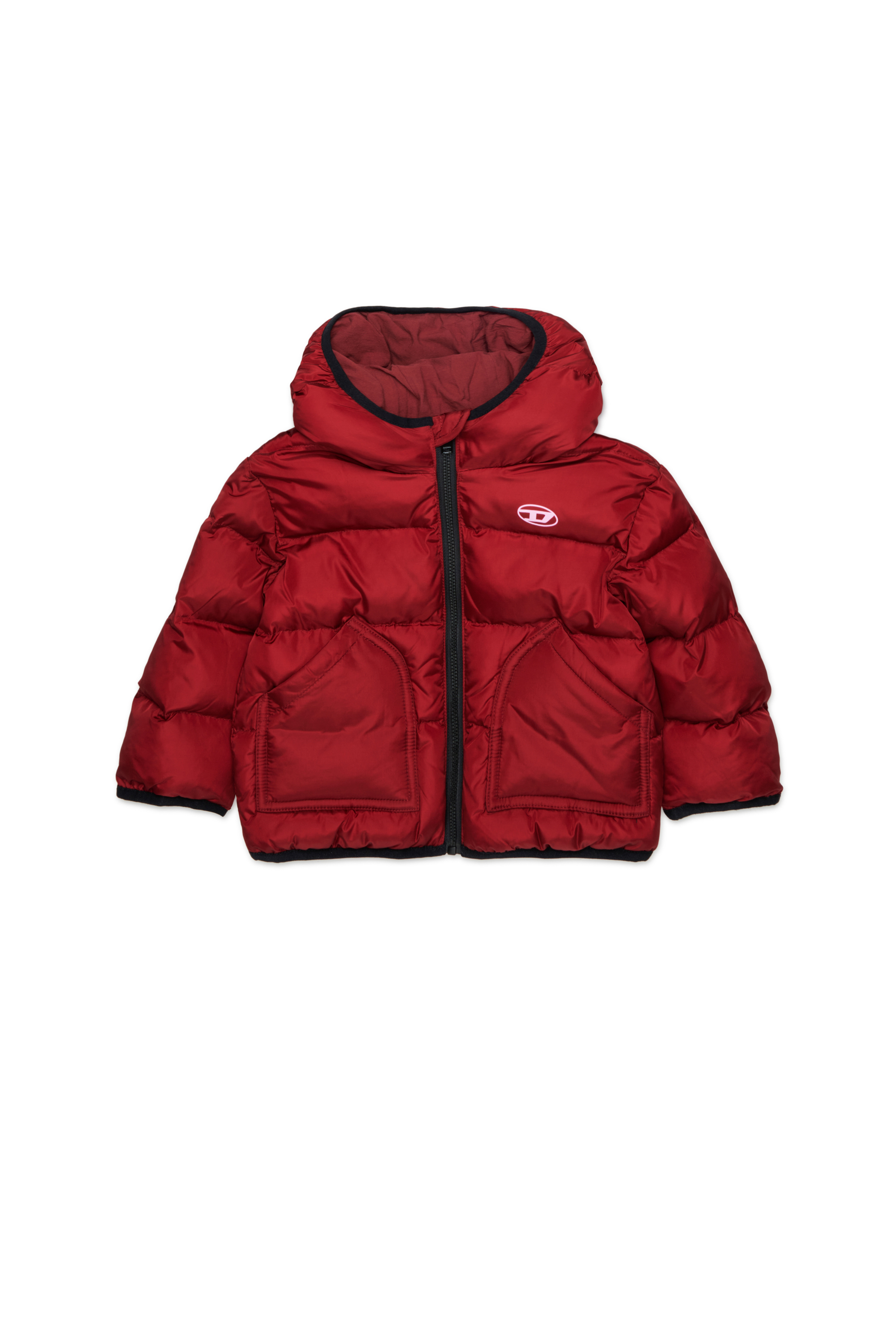 Diesel - JSIPB, Piumino con logo Oval D Unisex in Rosso - 1