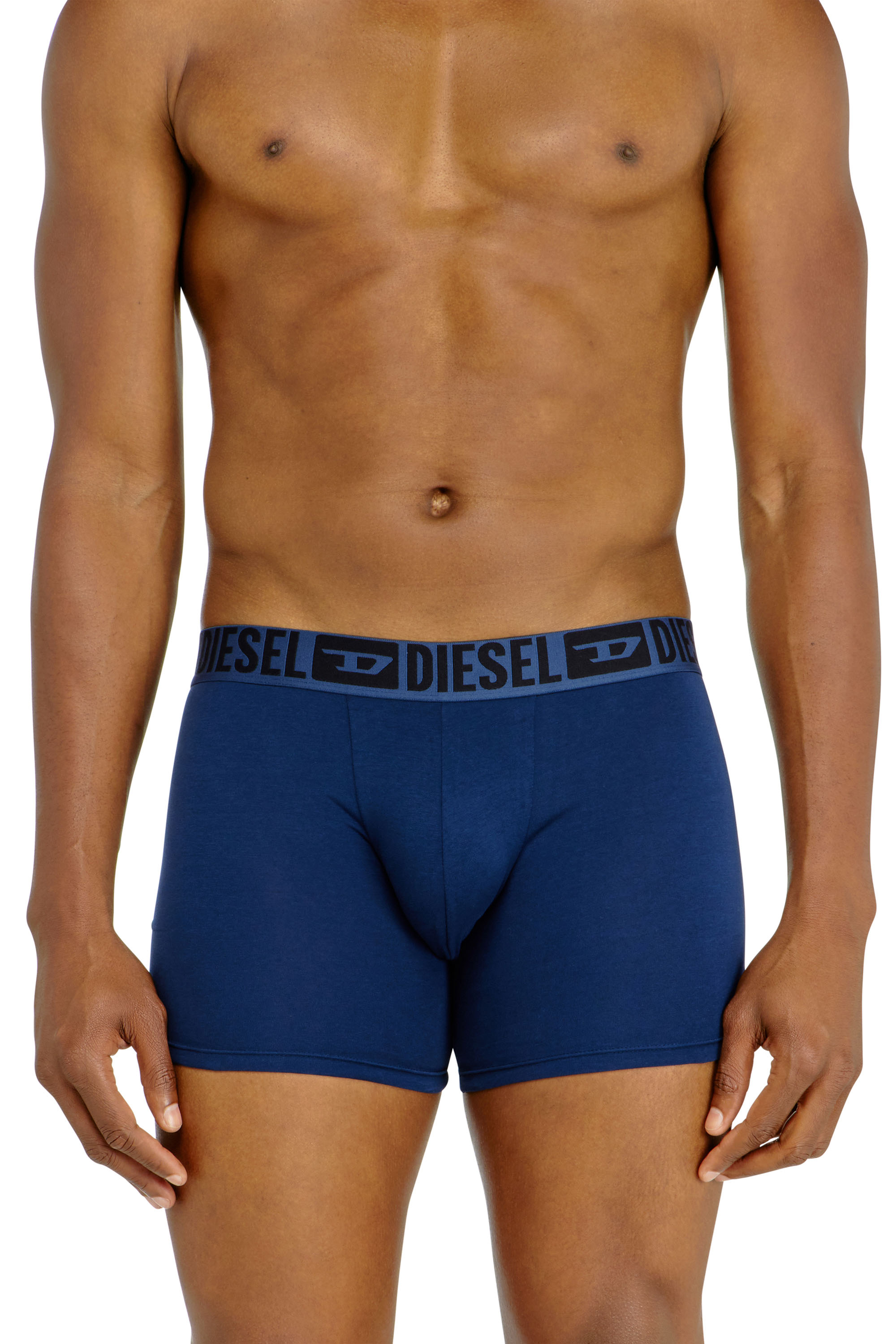 Diesel - SEBASTIAN-D-CORE-3PACK, Set da tre boxer lungo in cotone stretch Uomo in Multicolor - 3