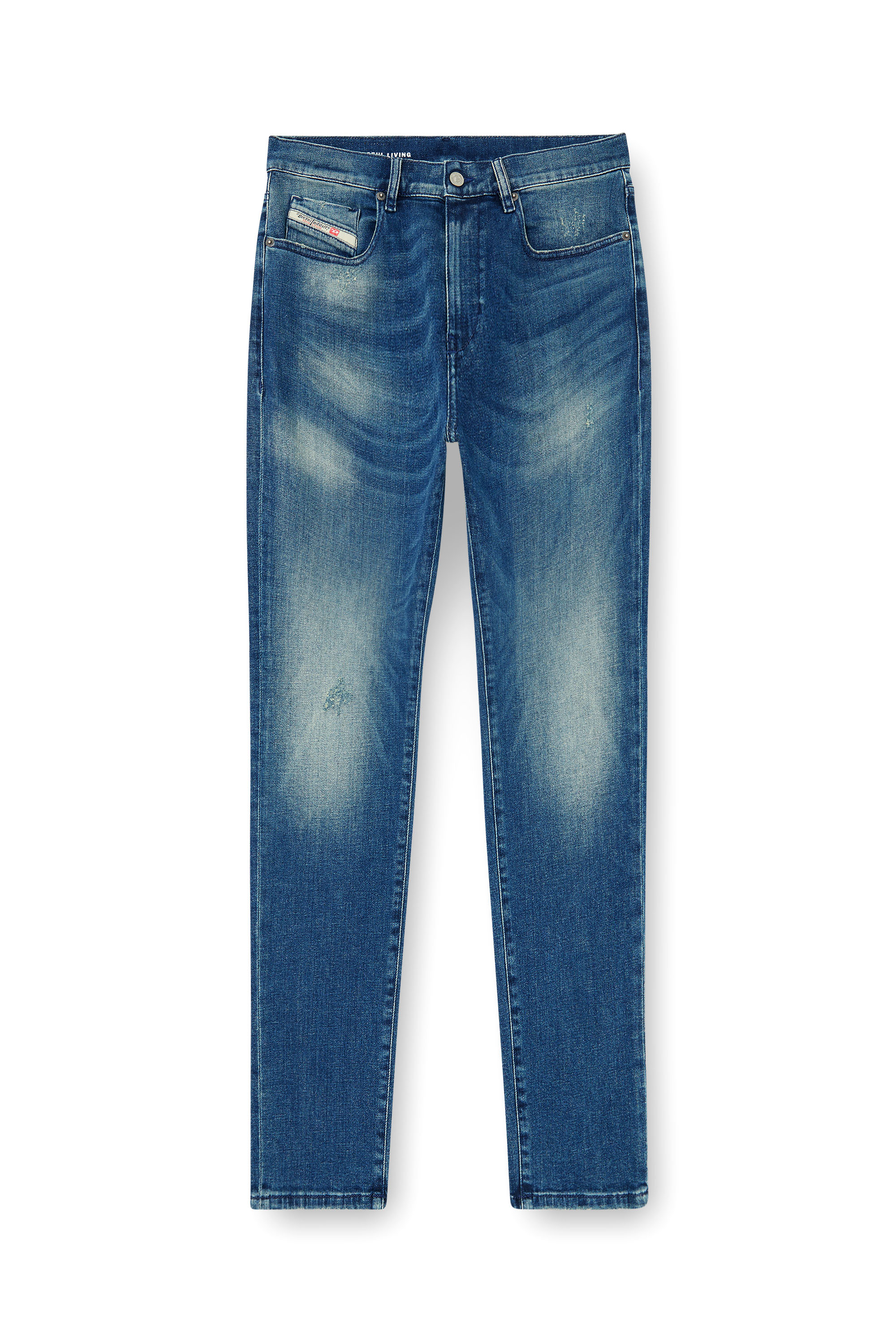 Diesel - Slim Jeans 2019 D-Strukt 0ADBT Uomo, Blu medio - Image 3