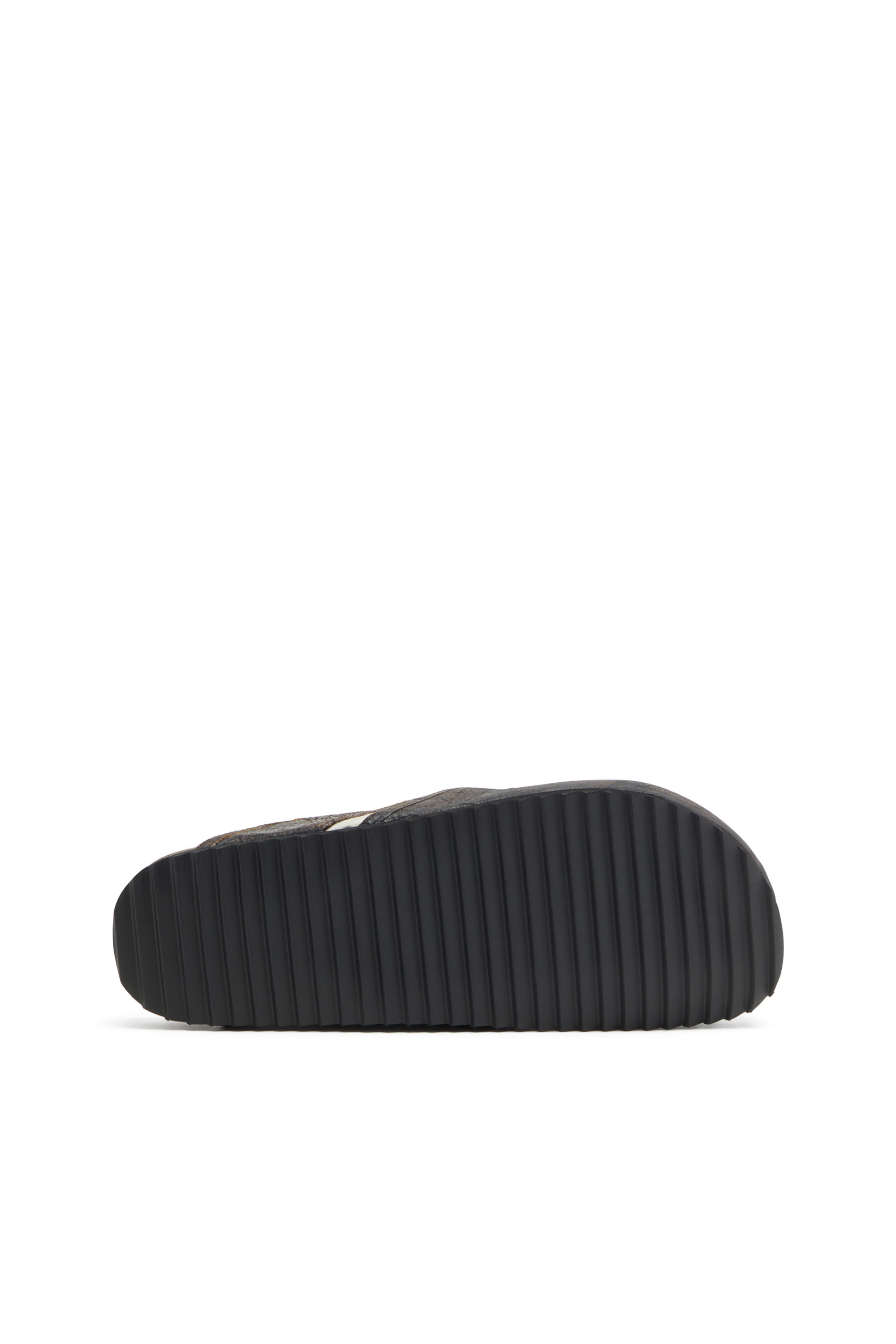 Diesel - D-WOODSTOCK SLIP-ON, Sabot in suede effetto craquelé Uomo in Marrone - 4