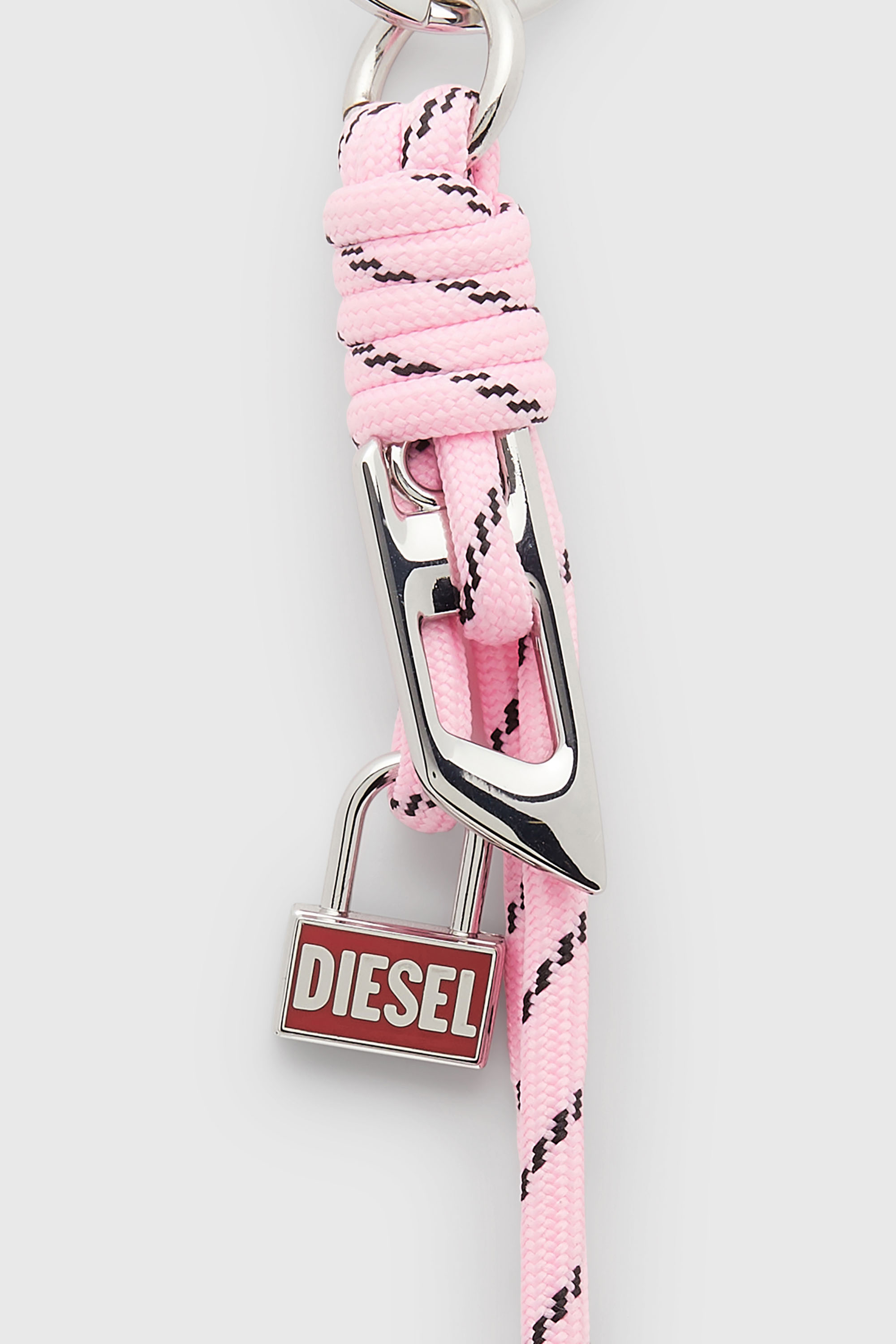 Diesel - ROPE II, Charm in metallo e denim con pendente Diesel Unisex in Rosa - 3