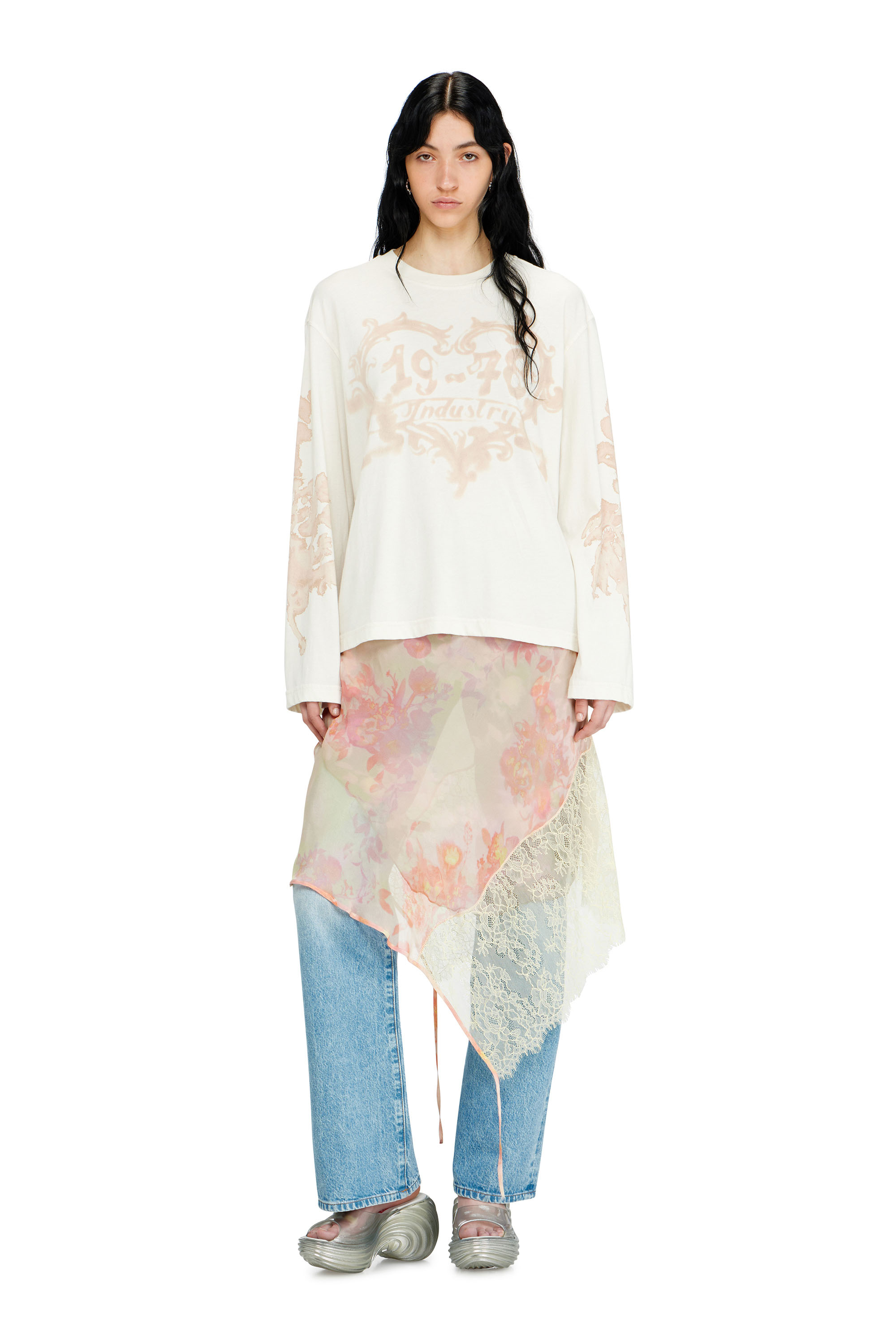 Diesel - MELISSA QUANTUM PLATFORM, Mule platform in Melflex&reg; Donna in Argento - 2