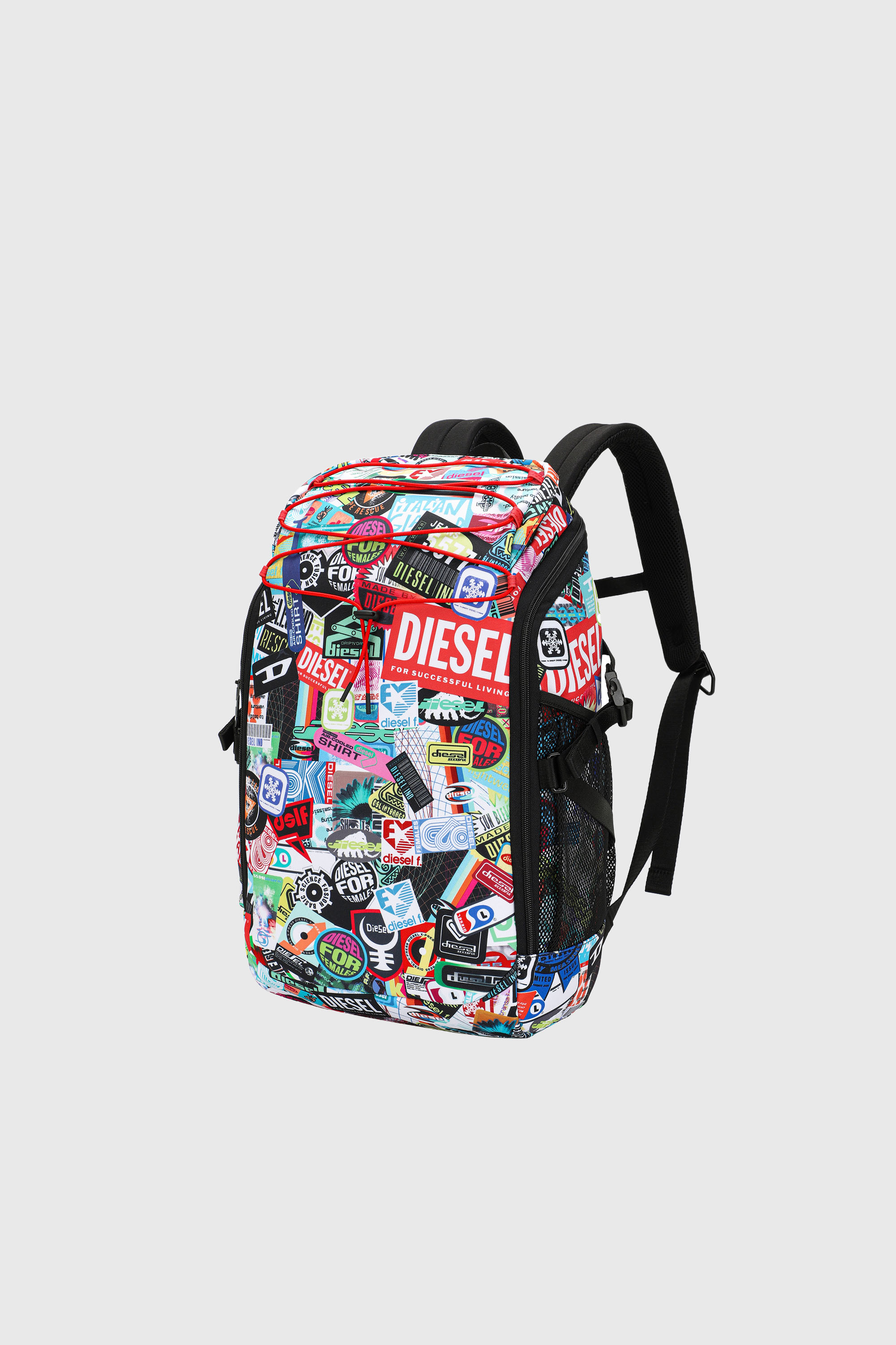 Diesel - DIESEL PC PRINTED BACKPACK-STICKERS- DSB, Zaino multifunzionale con adesivi Unisex in Multicolor - 5