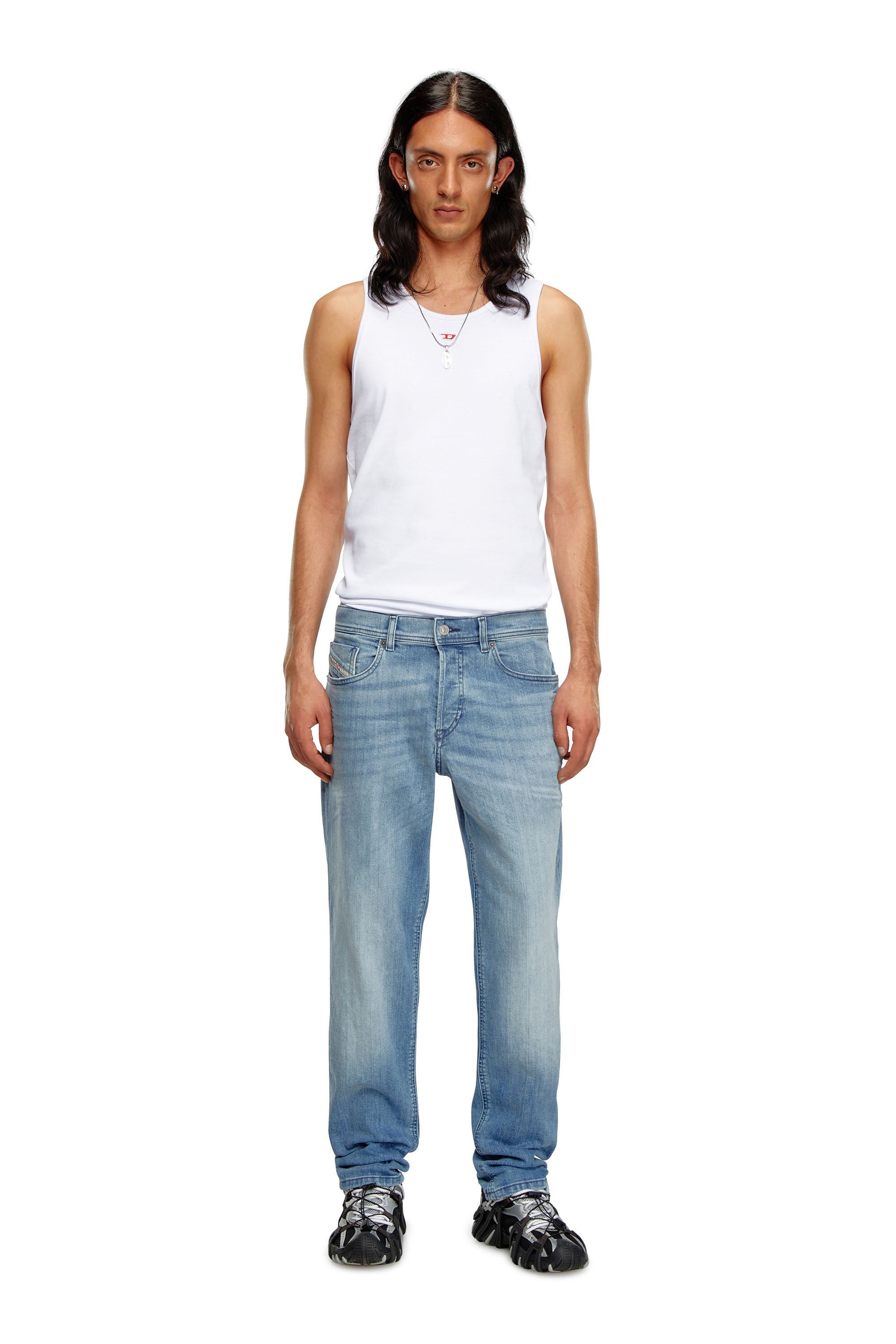 Diesel - Tapered Jeans 2023 D-Finitive 0GRDI, Blu Chiaro - Image 1