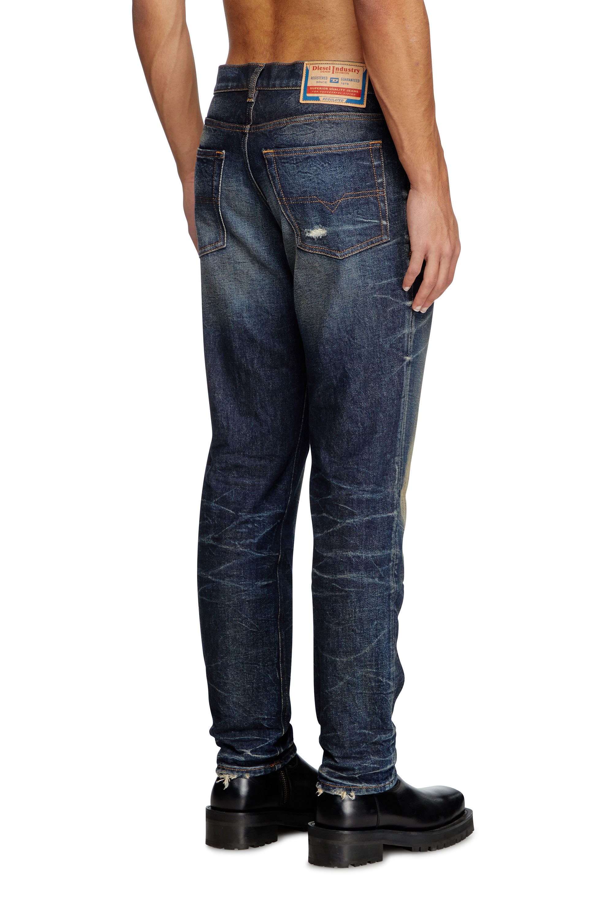 Diesel - Man's Regular Jeans 2023 D-Finitive 09L22, Dark Blue - 4