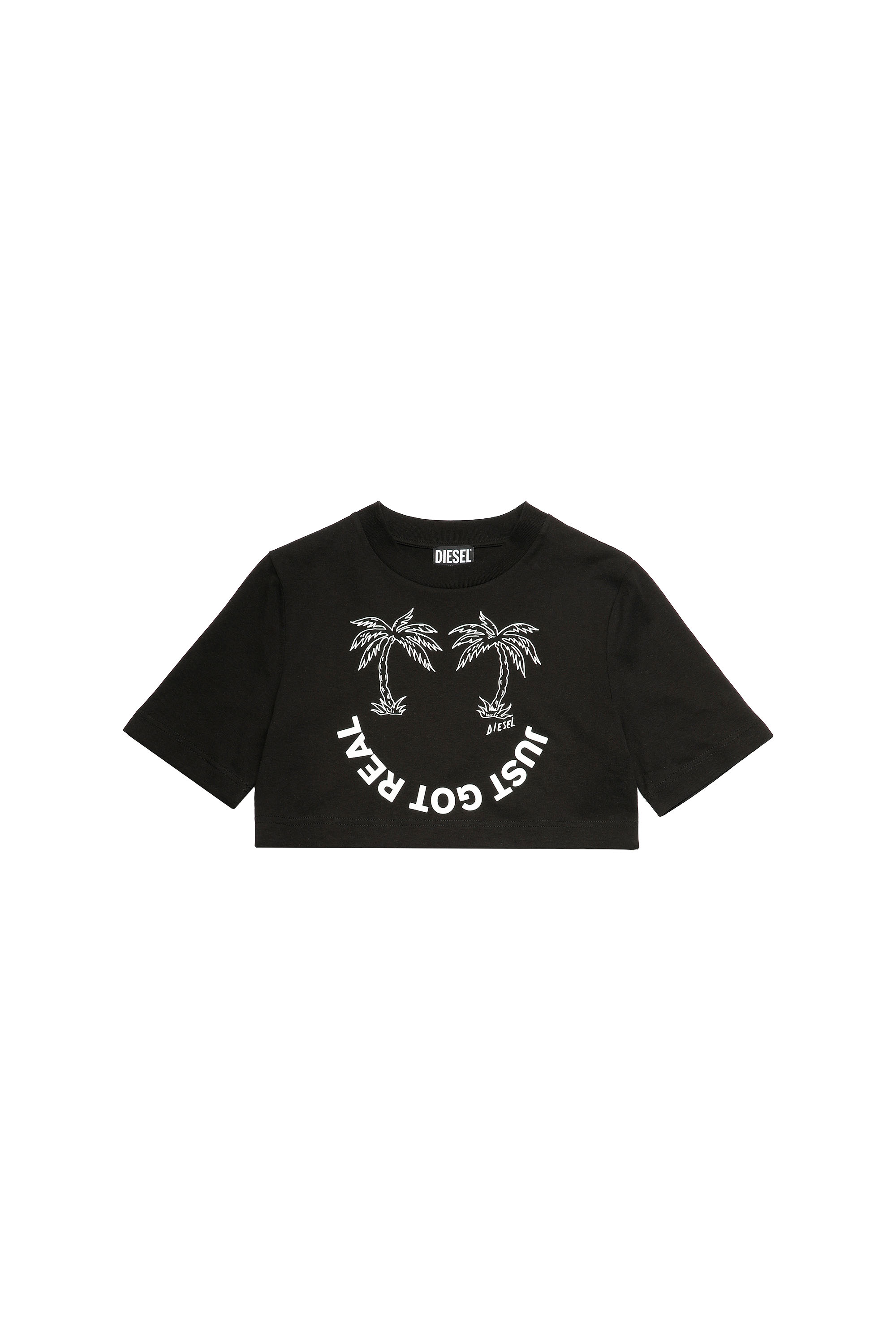T-RECROP-B2, Nero - T-Shirts