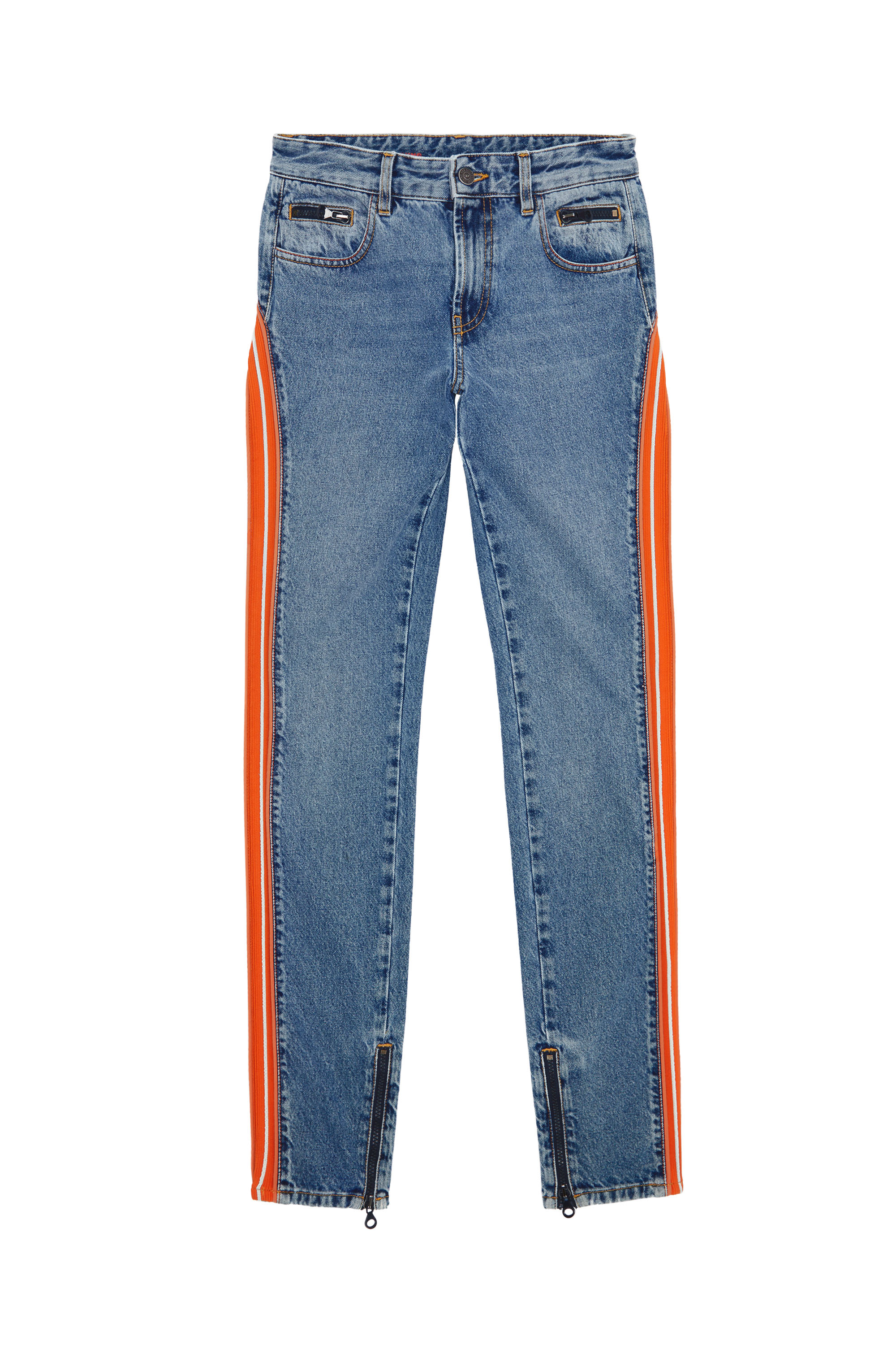 Diesel - D-Vision 0EMAT Skinny Jeans, Blu medio - Image 5