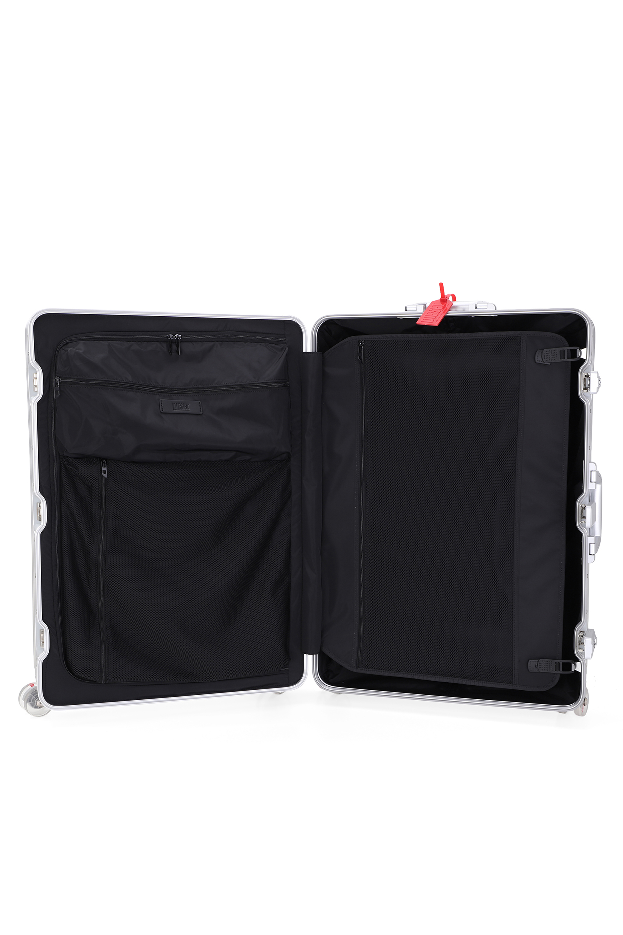 Diesel - DIESEL ALUMINUM TROLLEY- DSL002, Valigia in alluminio taglia L Unisex in Argento - 3