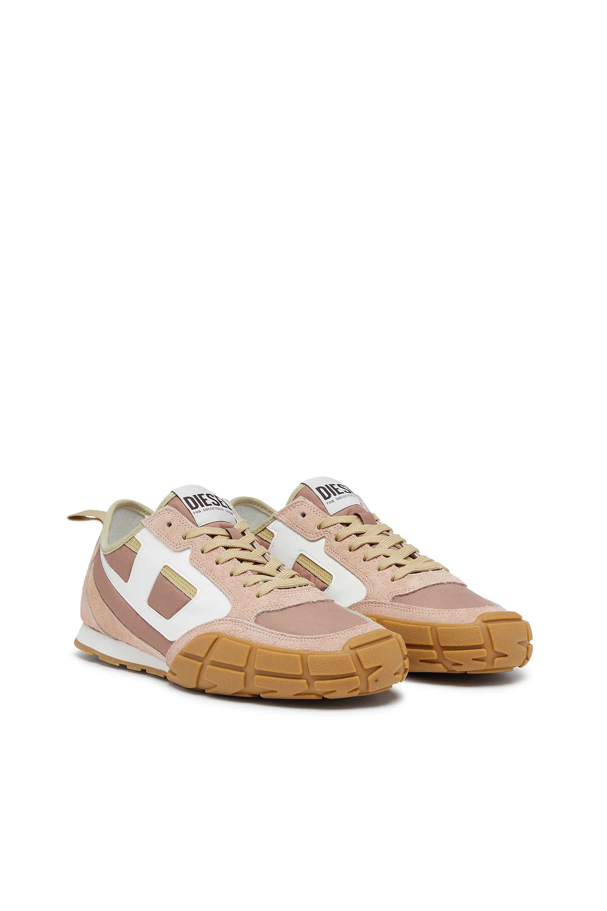 Diesel - S-PAGODHA LOW W, S-Pagodha-Sneaker in pelle, suede e ripstop Donna in Multicolor - 4