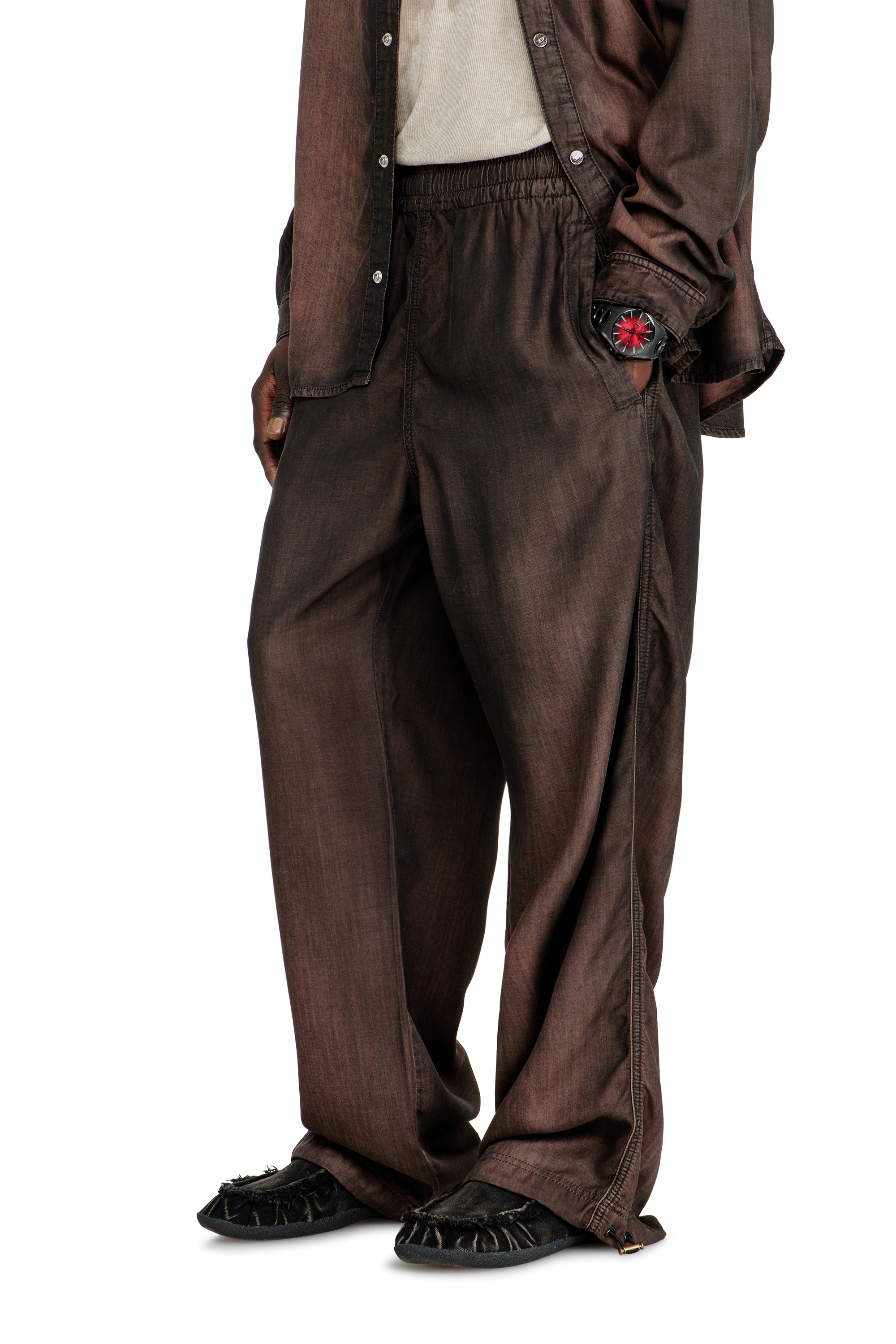 Diesel - Relaxed Jeans D-Roder 068YF Unisex, Testa di Moro - Image 4