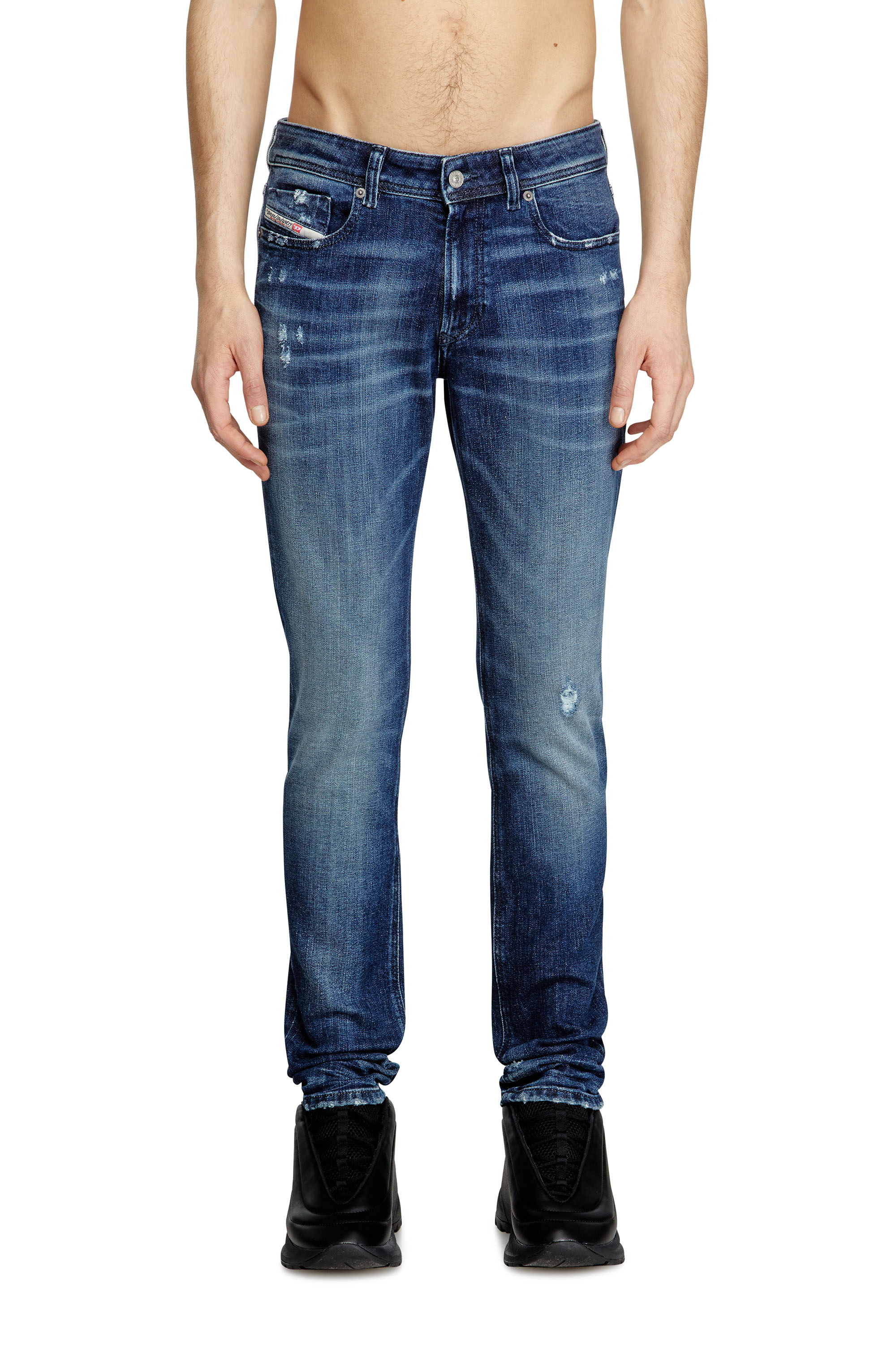 Diesel - Skinny Jeans 1979 Sleenker 09L42 Uomo, Blu Scuro - Image 1