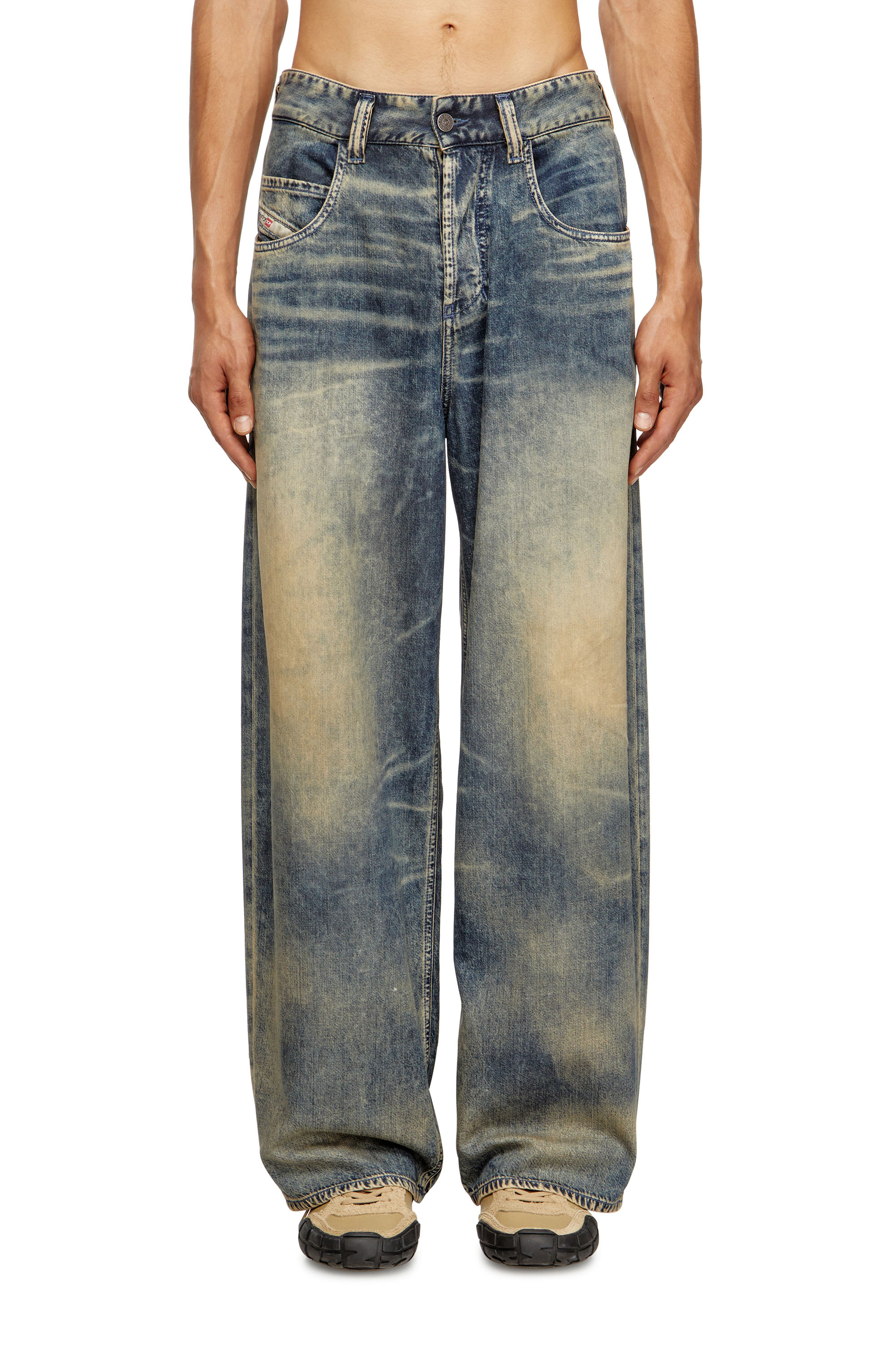 Diesel - Relaxed Jeans 1997 D-Enim-M 0CEBB Uomo, Blu medio - Image 3