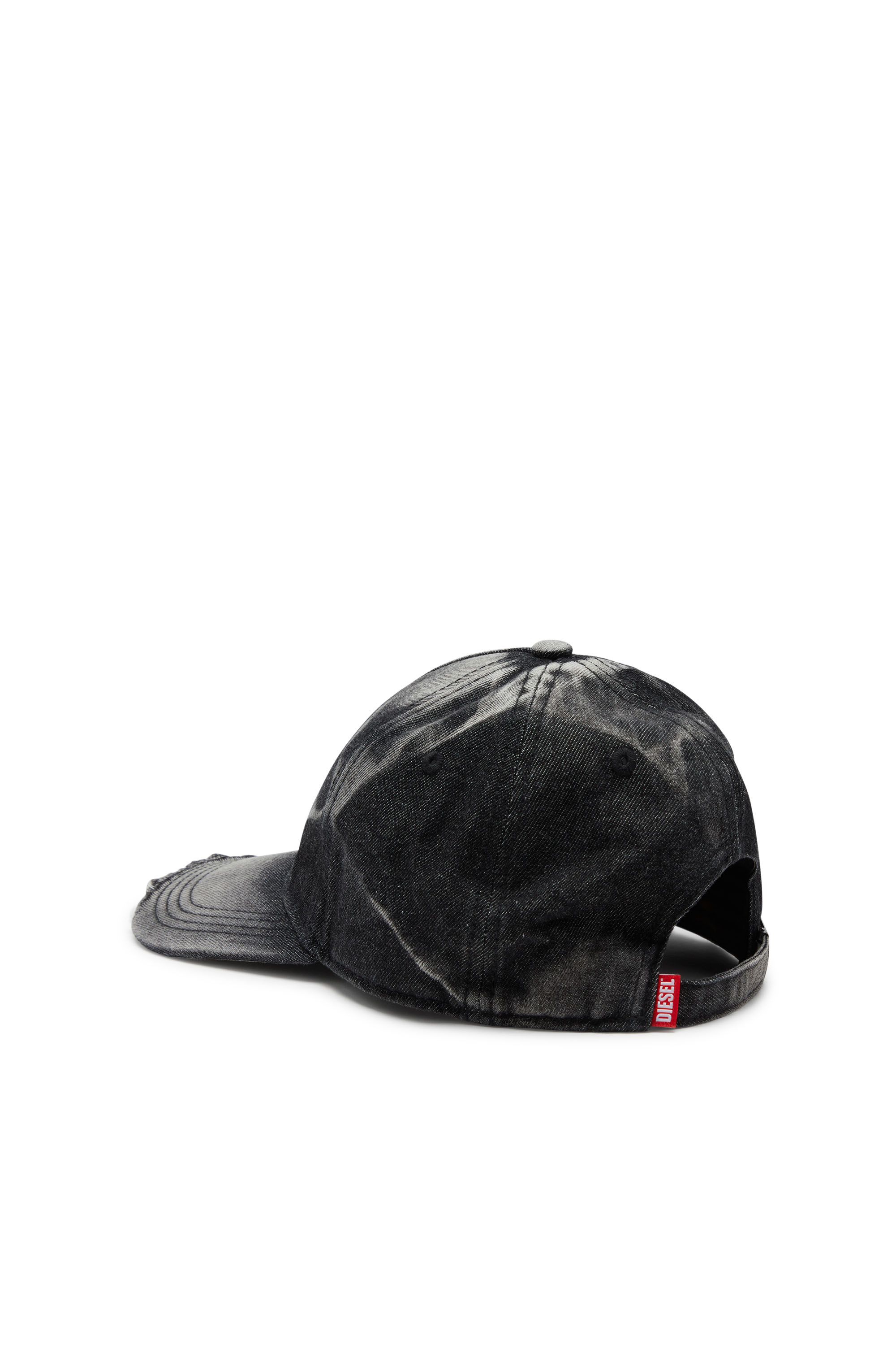 Diesel - C-SEYMON-BLACK, Cappello da baseball in denim distressed Uomo in Nero - 2