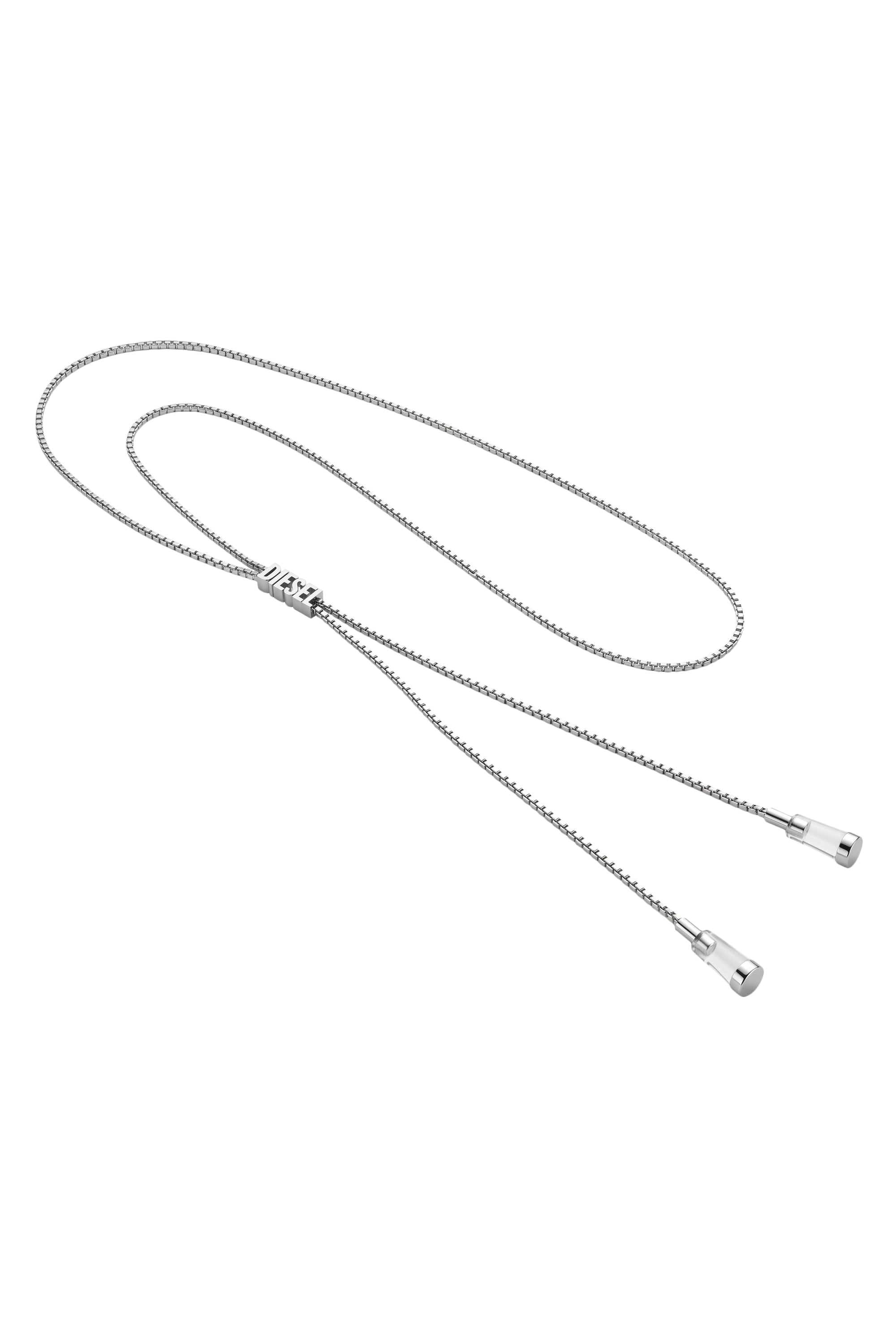 Diesel - 60669 EARBUDS CHAIN EARBUNDS CHAIN, Cordino D Chain per auricolari Unisex in Argento - 1