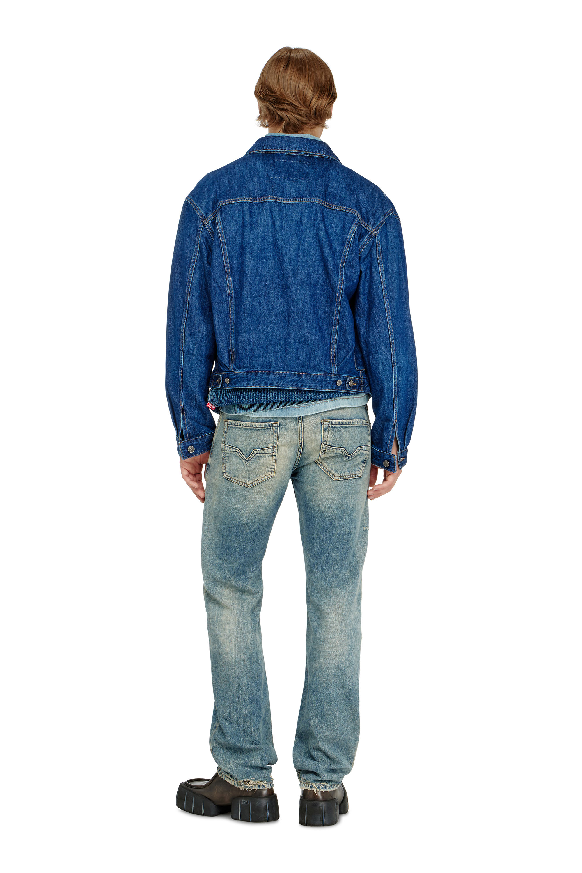 Diesel - Regular Jeans 1985 Larkee 09P62 Uomo, Blu medio - Image 3