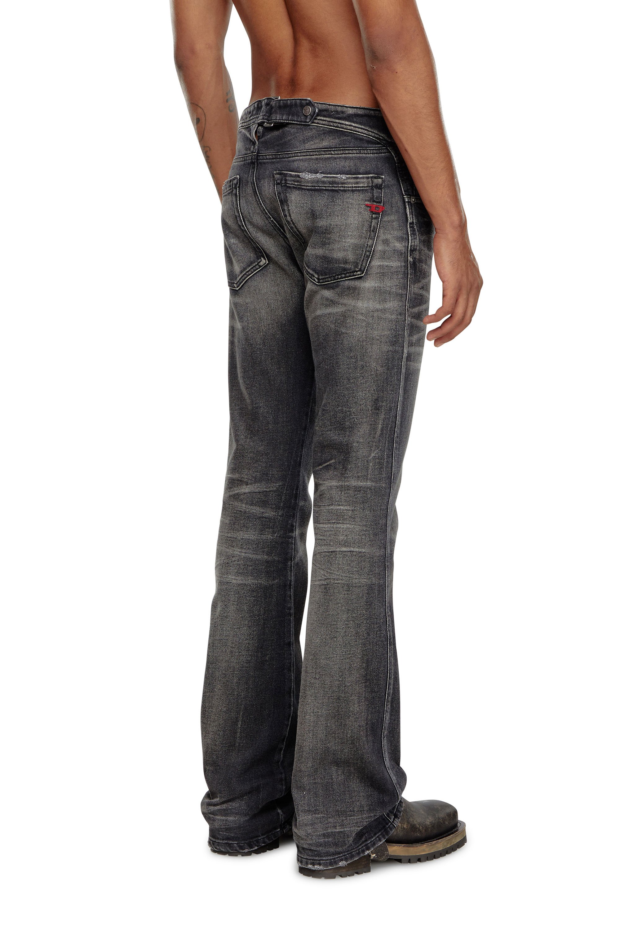 Diesel - Uomo Bootcut Jeans D-Backler 09J65, Nero/Grigio scuro - Image 4