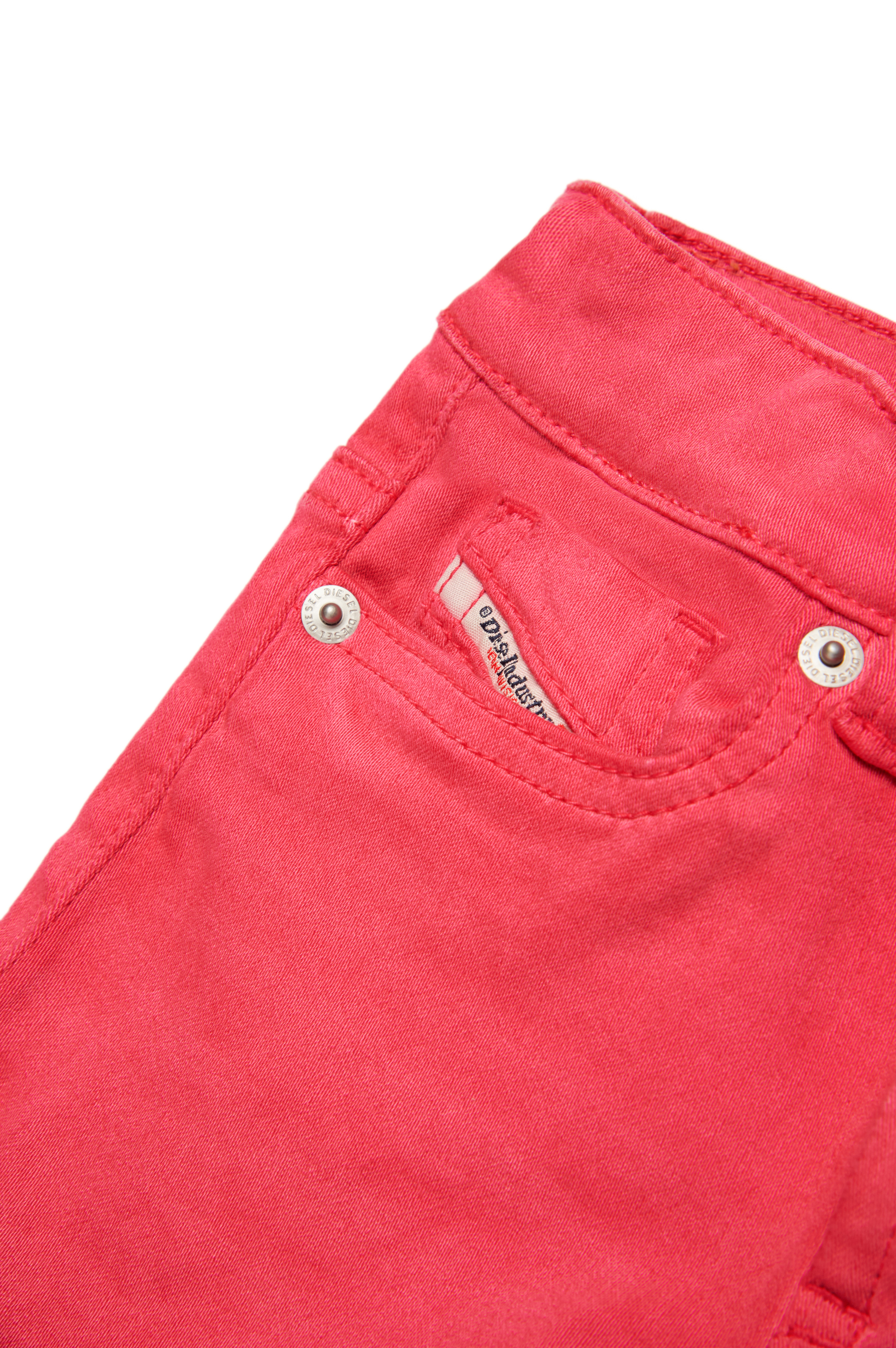 Diesel - PGALLYB JJJ, Shorts colorati in tessuto JoggJeans con risvolti Unisex in Rosa - 4