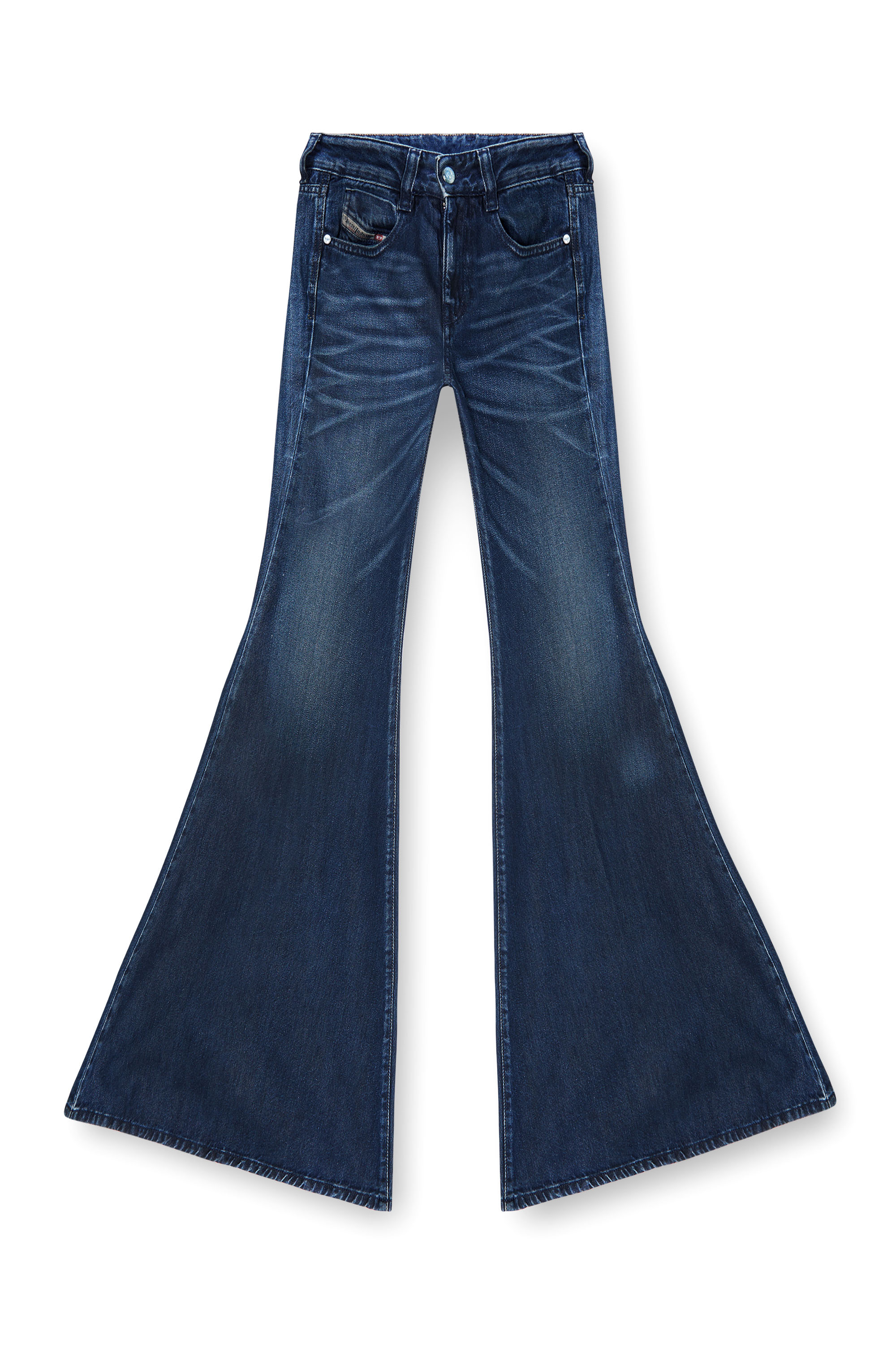 Diesel - Woman's Flare Jeans 1970 D-Bleess 09N21, Dark Blue - 6