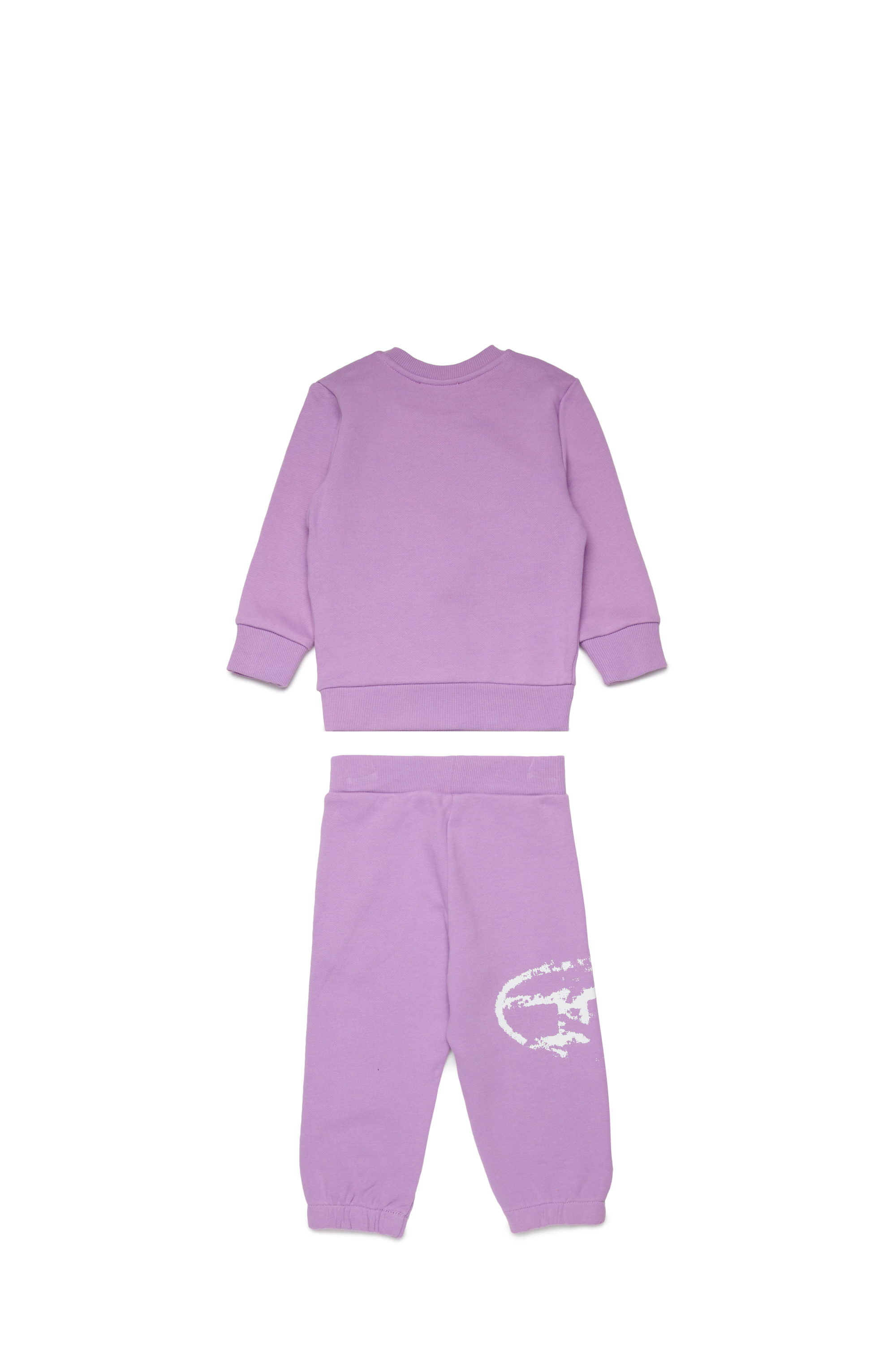 Diesel - SBOXTN5BLONGB-SET, Set abbigliamento baby con logo Oval D usurato Unisex in Viola - 2