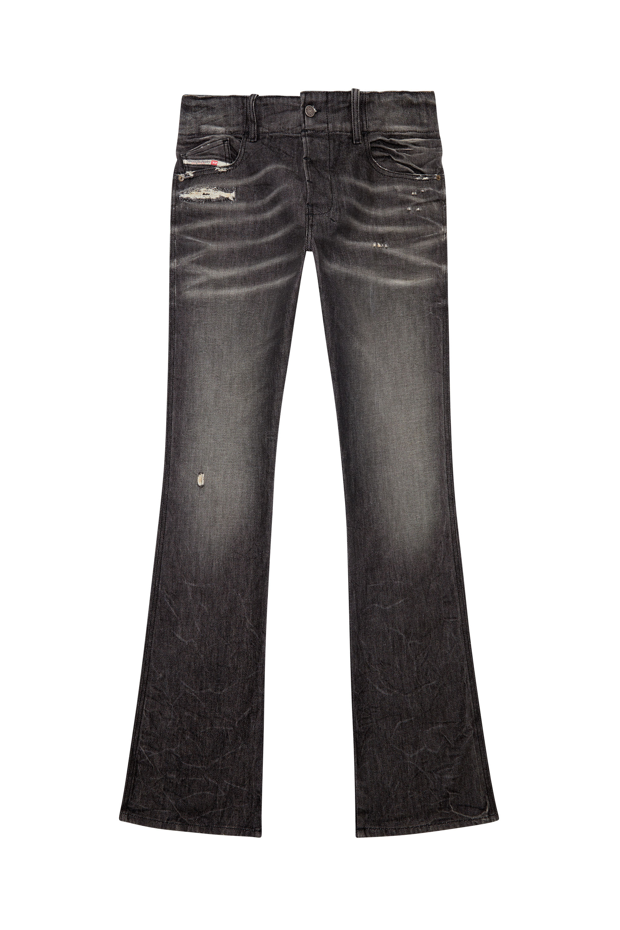 Diesel - Bootcut Jeans D-Backler 09H51, Nero/Grigio scuro - Image 5