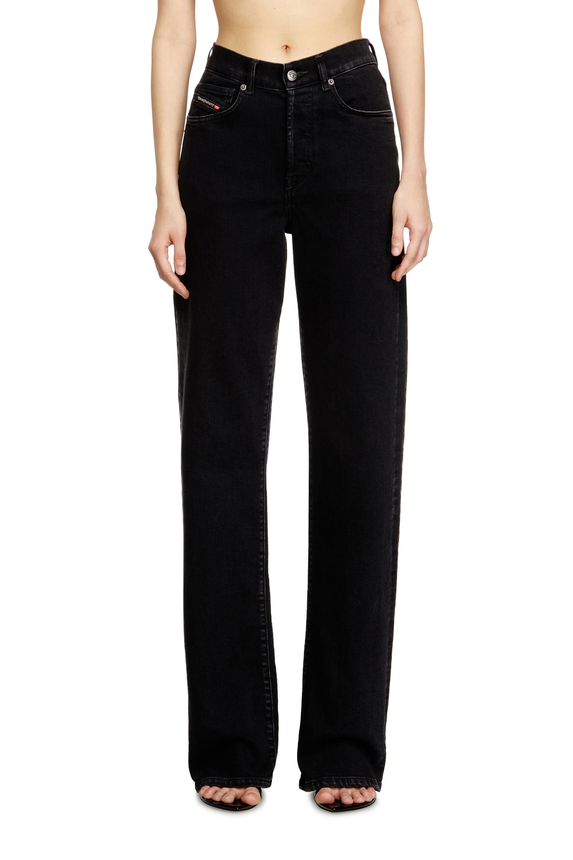 Diesel - Regular Jeans 1971 D-Sent 09N89 Donna, Nero/Grigio scuro - Image 1