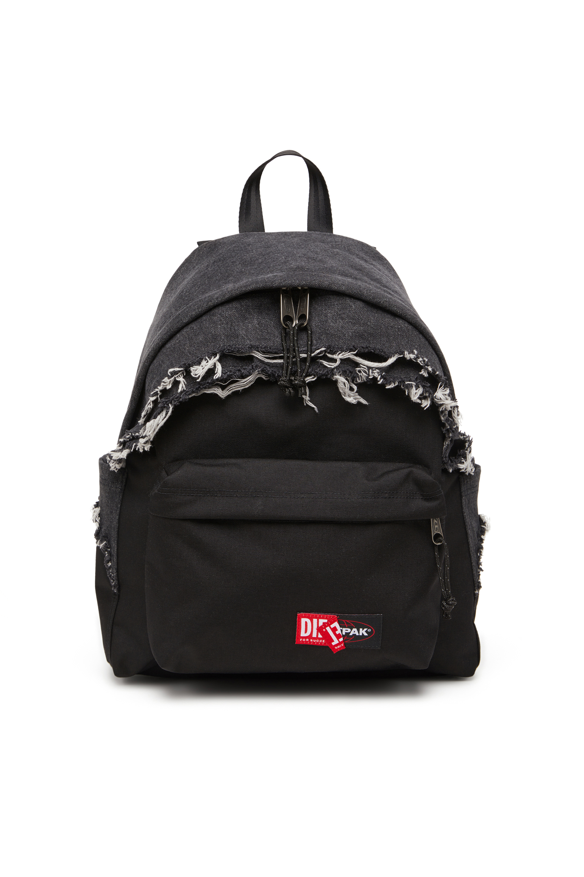Diesel - DIESEL DAY PAK'R, Zaino in denim distressede CORDURA® Unisex in Nero - 1
