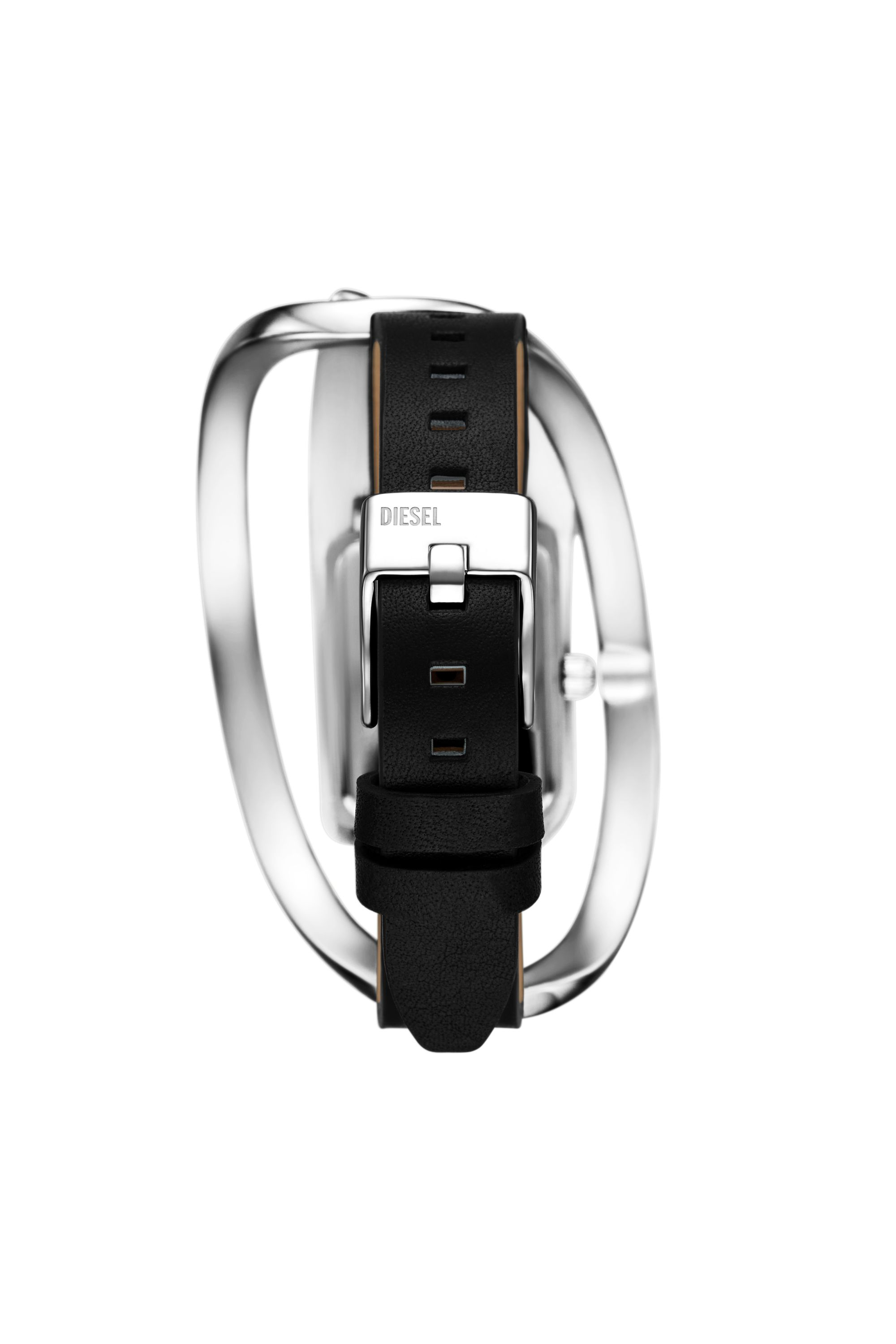 Diesel - DZ5627 WATCH, Orologio Wrap-D in pelle nera Donna in Argento - 2