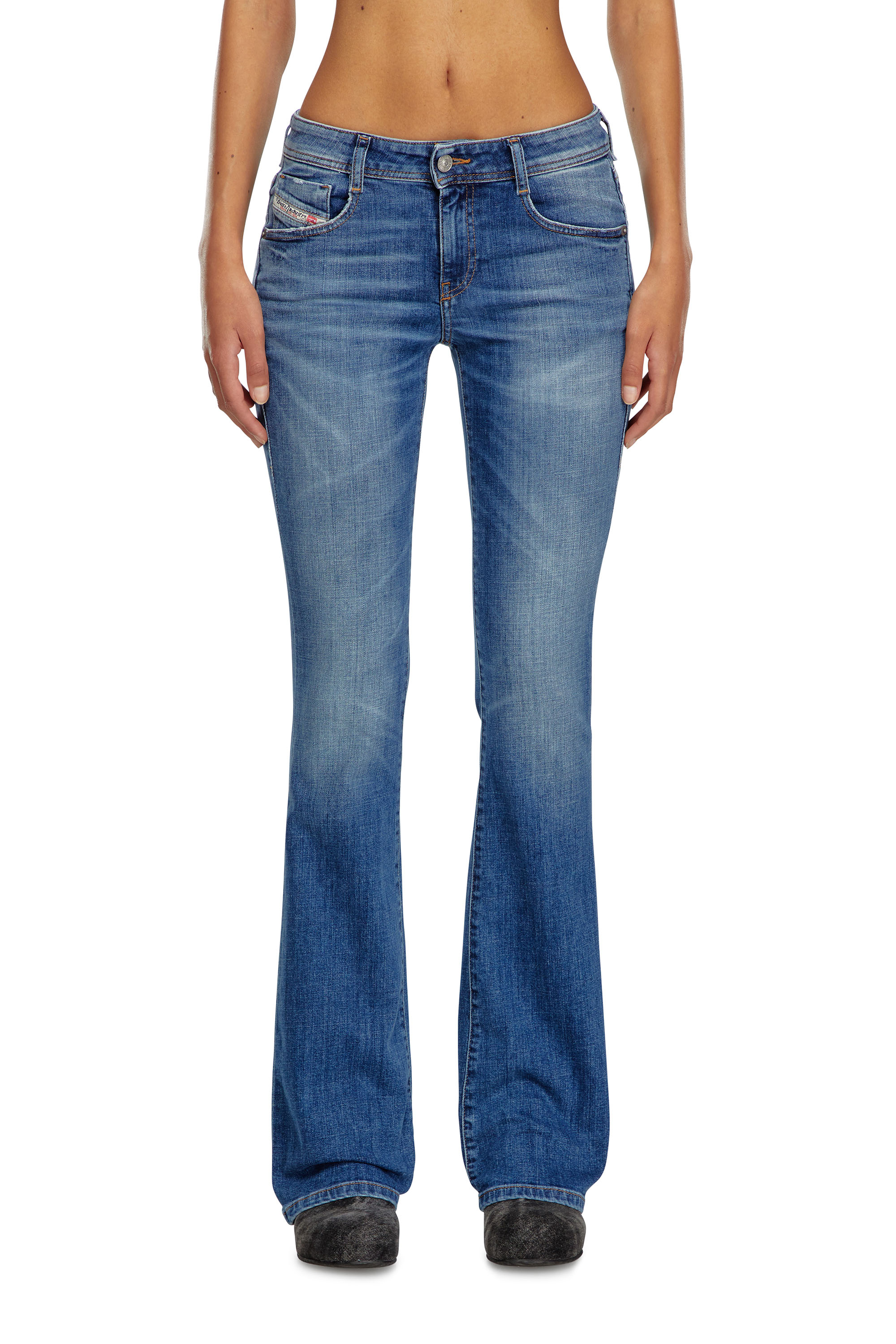 Diesel - Donna Bootcut and Flare Jeans 1969 D-Ebbey 09J33, Blu medio - Image 1