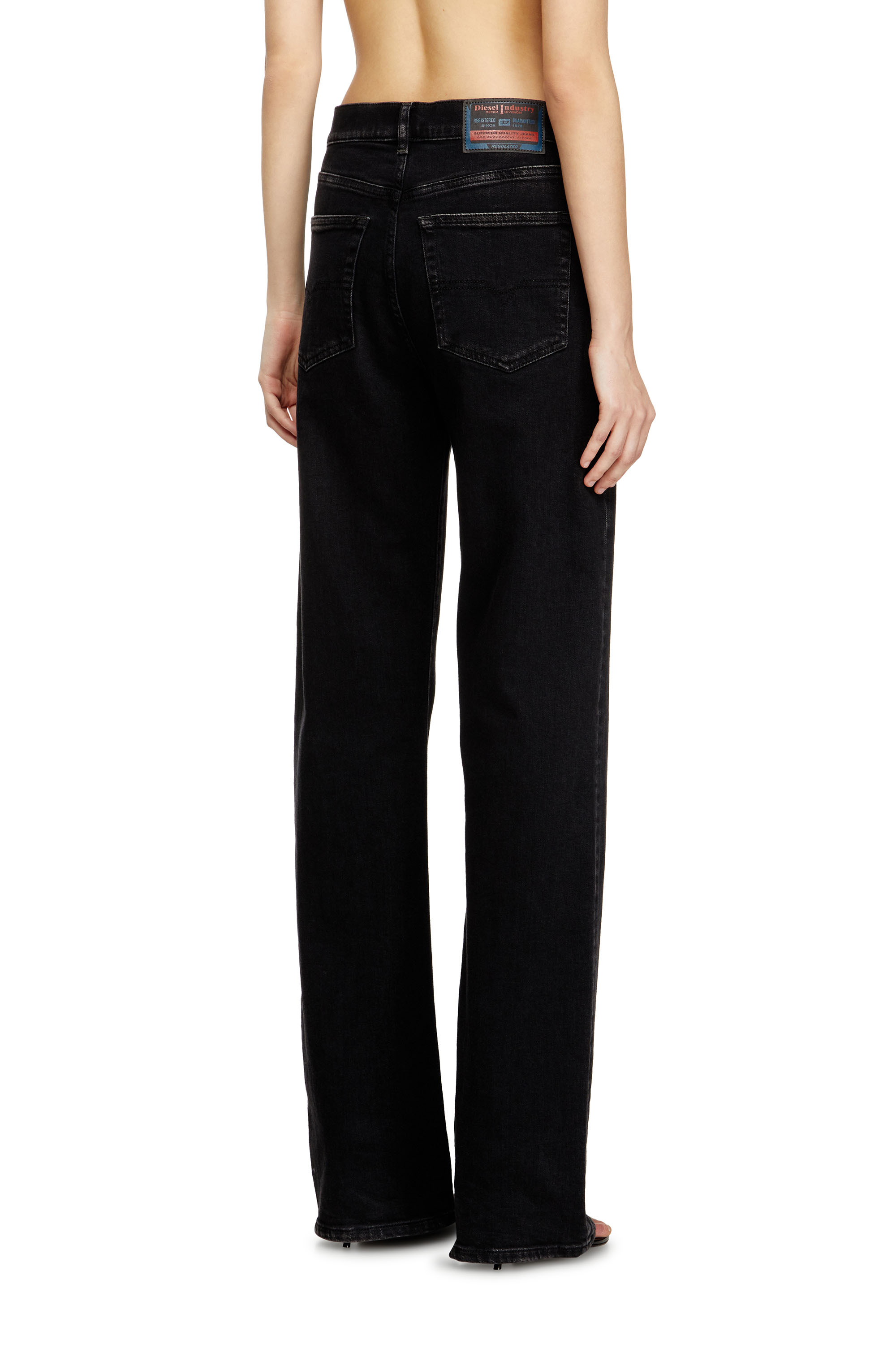 Diesel - Regular Jeans 1971 D-Sent 09N89 Donna, Nero/Grigio scuro - Image 3