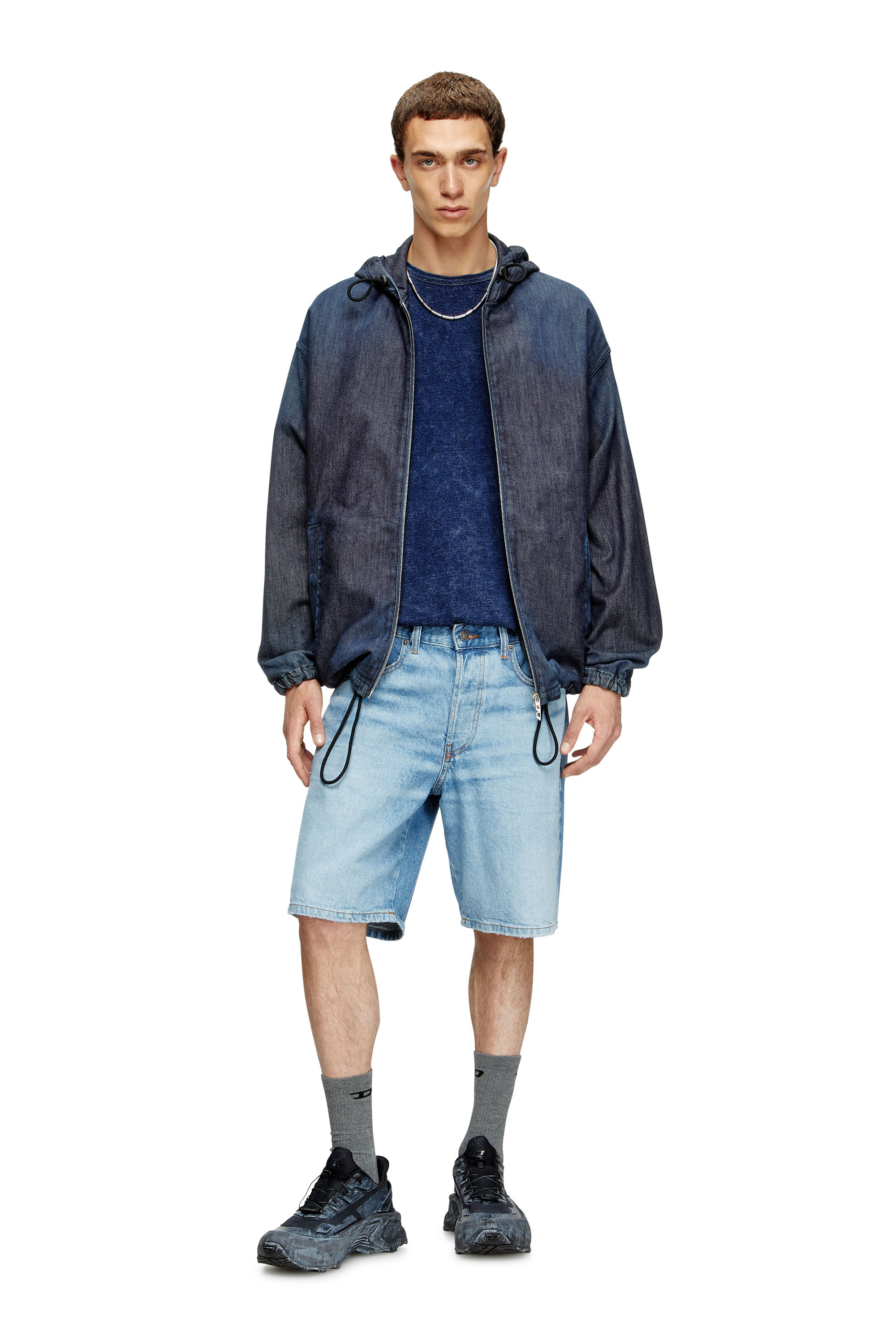 Diesel - REGULAR-SHORT, Shorts in denim Uomo in Blu - 1