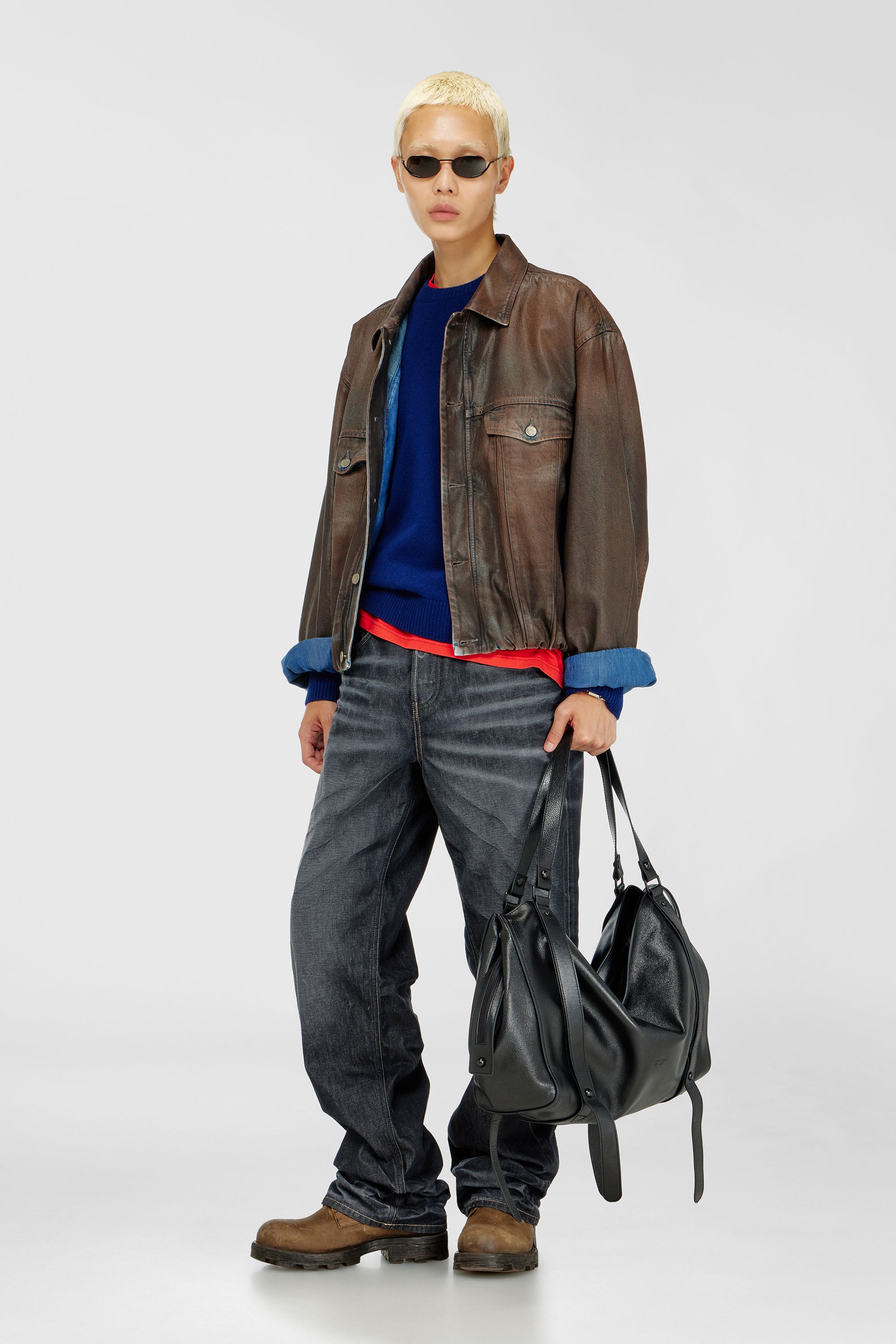 Diesel - D-MORVI-S, Giacca trucker in denim coated Unisex in ToBeDefined - 2