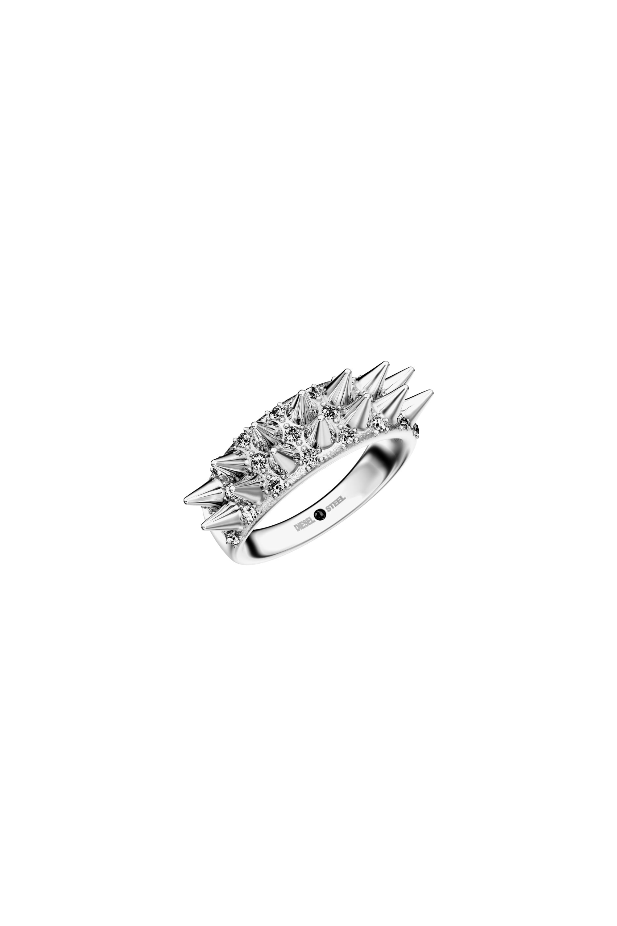 Diesel - DX1723040, Anello a fascia in acciaio inox Unisex in Argento - 1