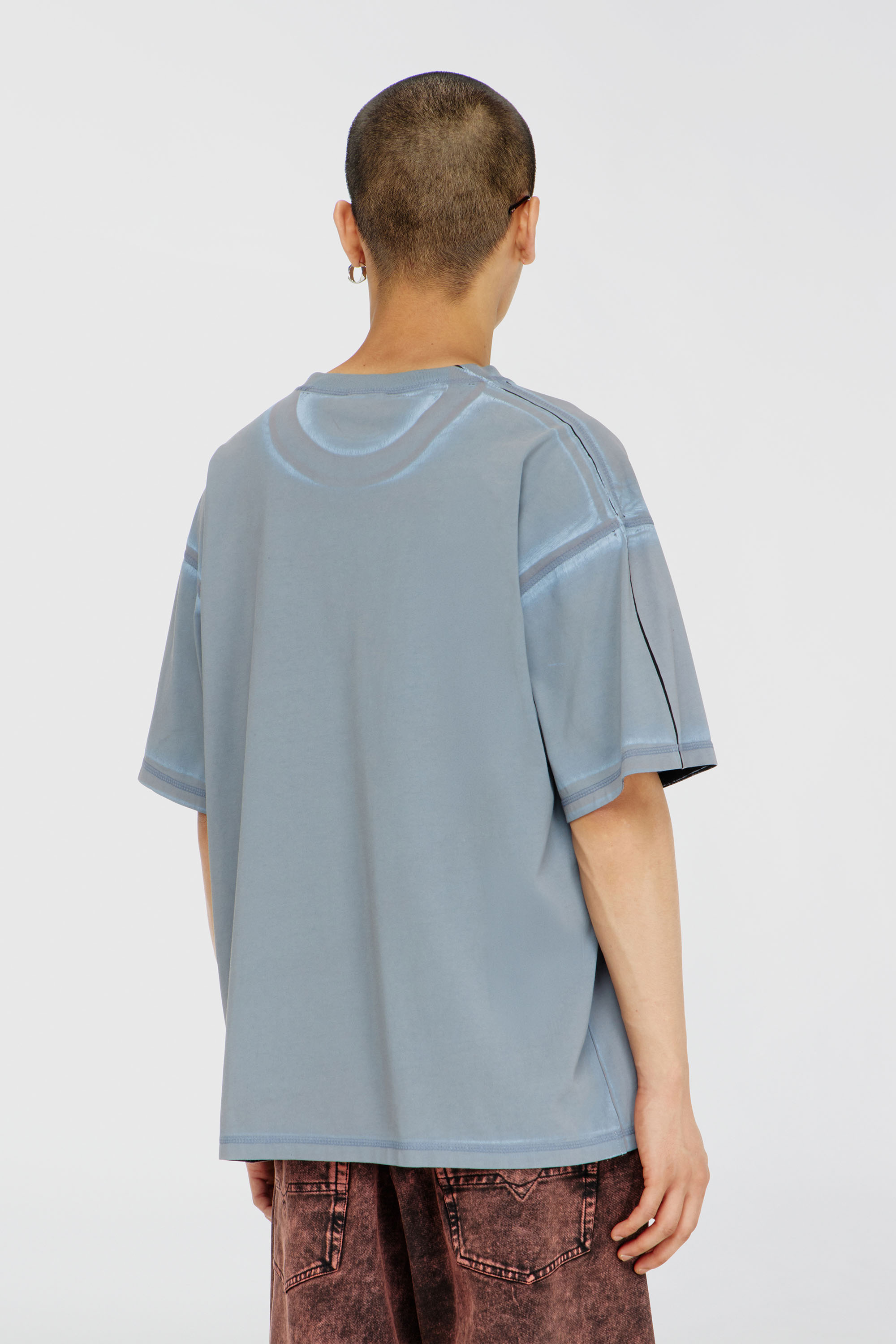 Diesel - T-BOXT-AA8, T-shirt con stampa For Successful Living Uomo in Grigio - 4