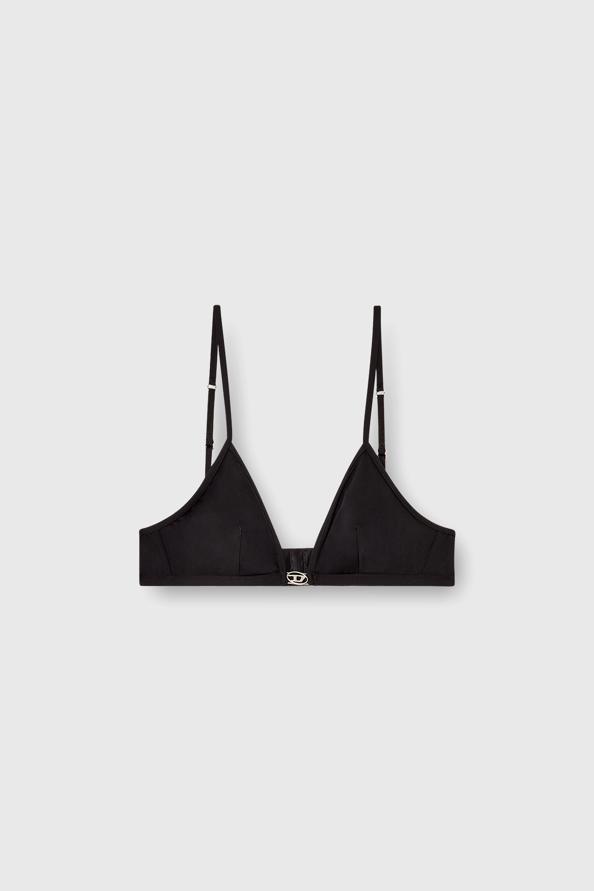 Diesel - LUNA-DNM, Reggiseno a traingolo in microfibra con Oval D Donna in Nero - 2