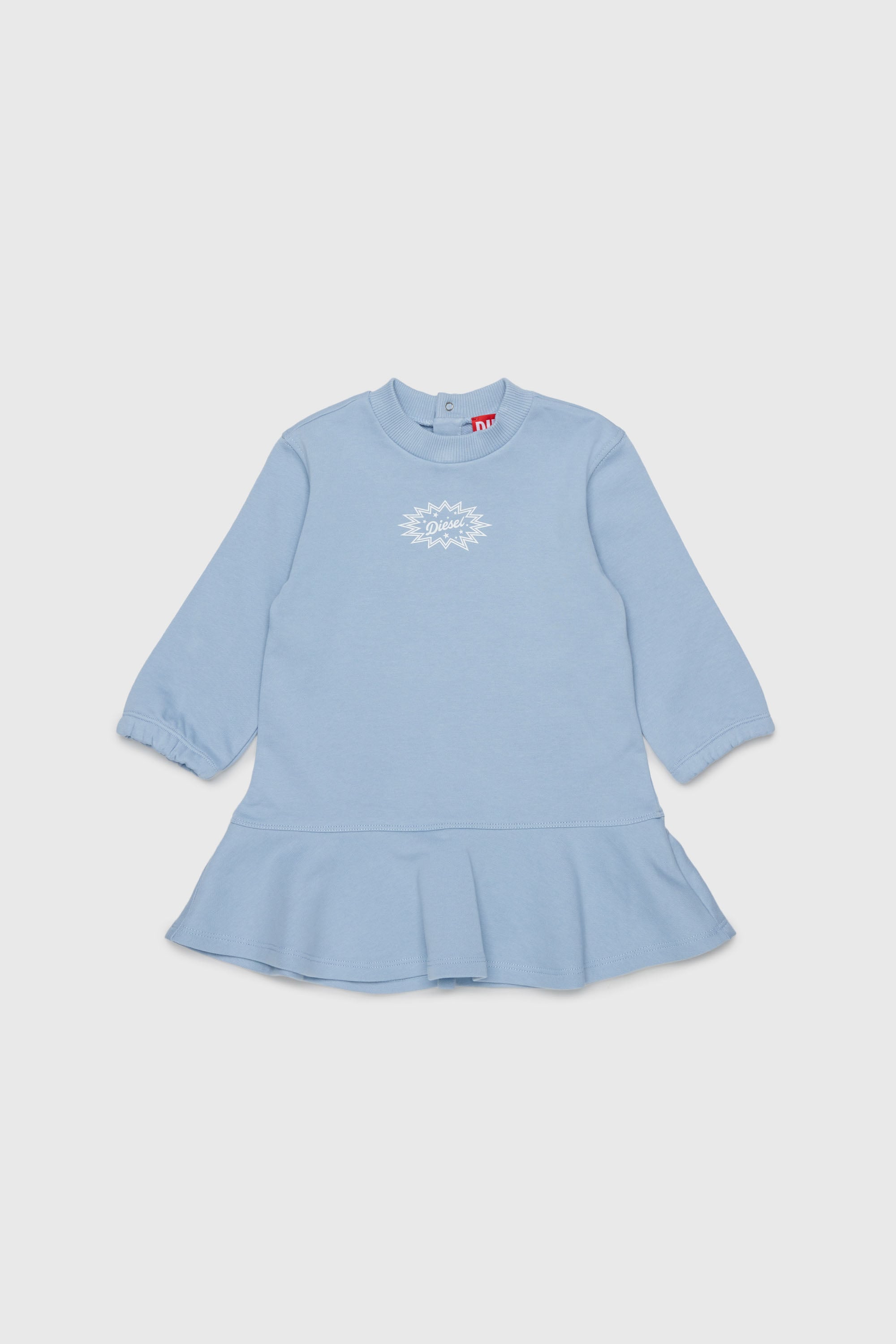 Diesel - DFUMB, Abito felpa con orlo arricciato Donna in Blu - 1