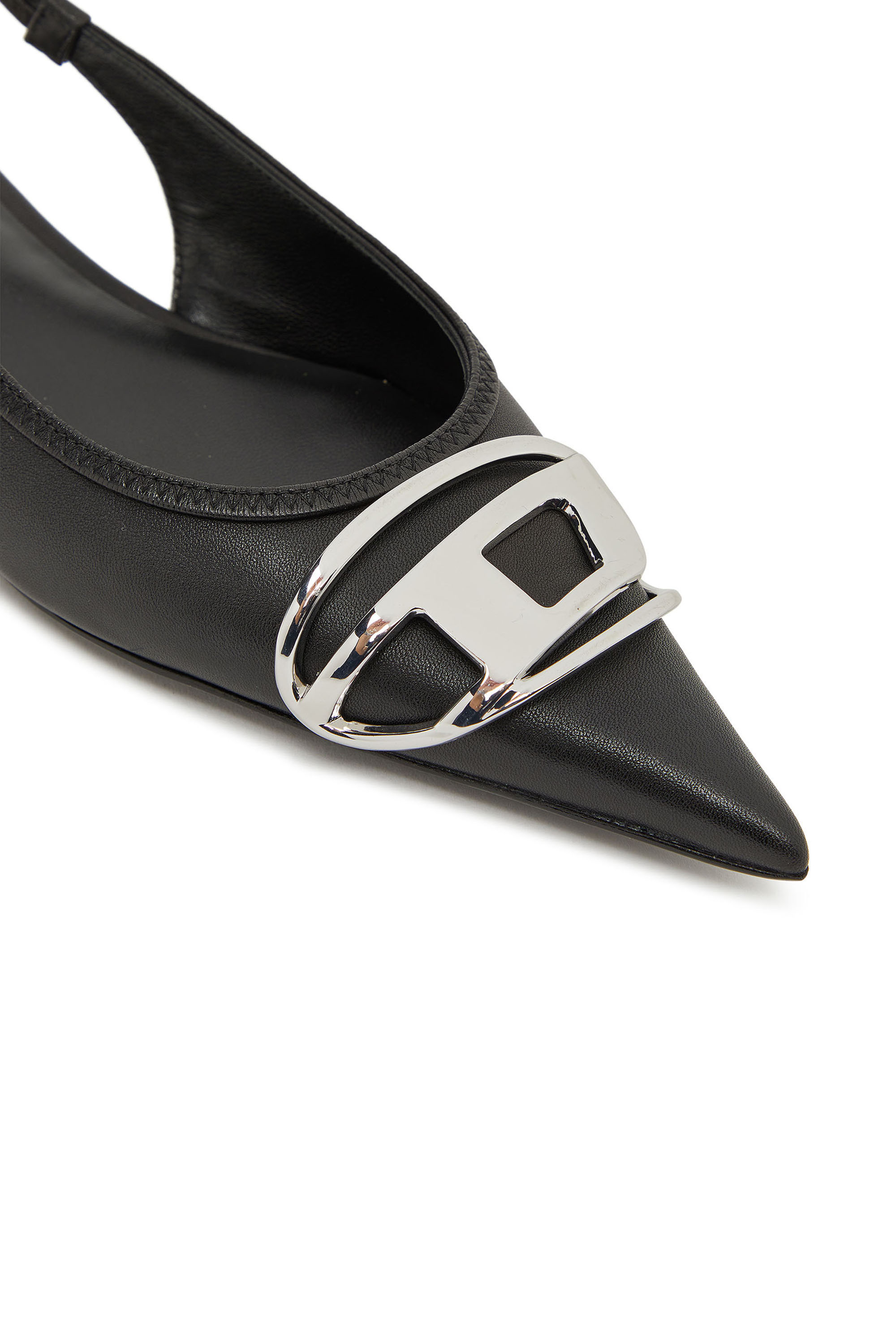 Diesel - D-VENUS SB BAL, Ballerina slingback in nappa Donna in Nero - 4