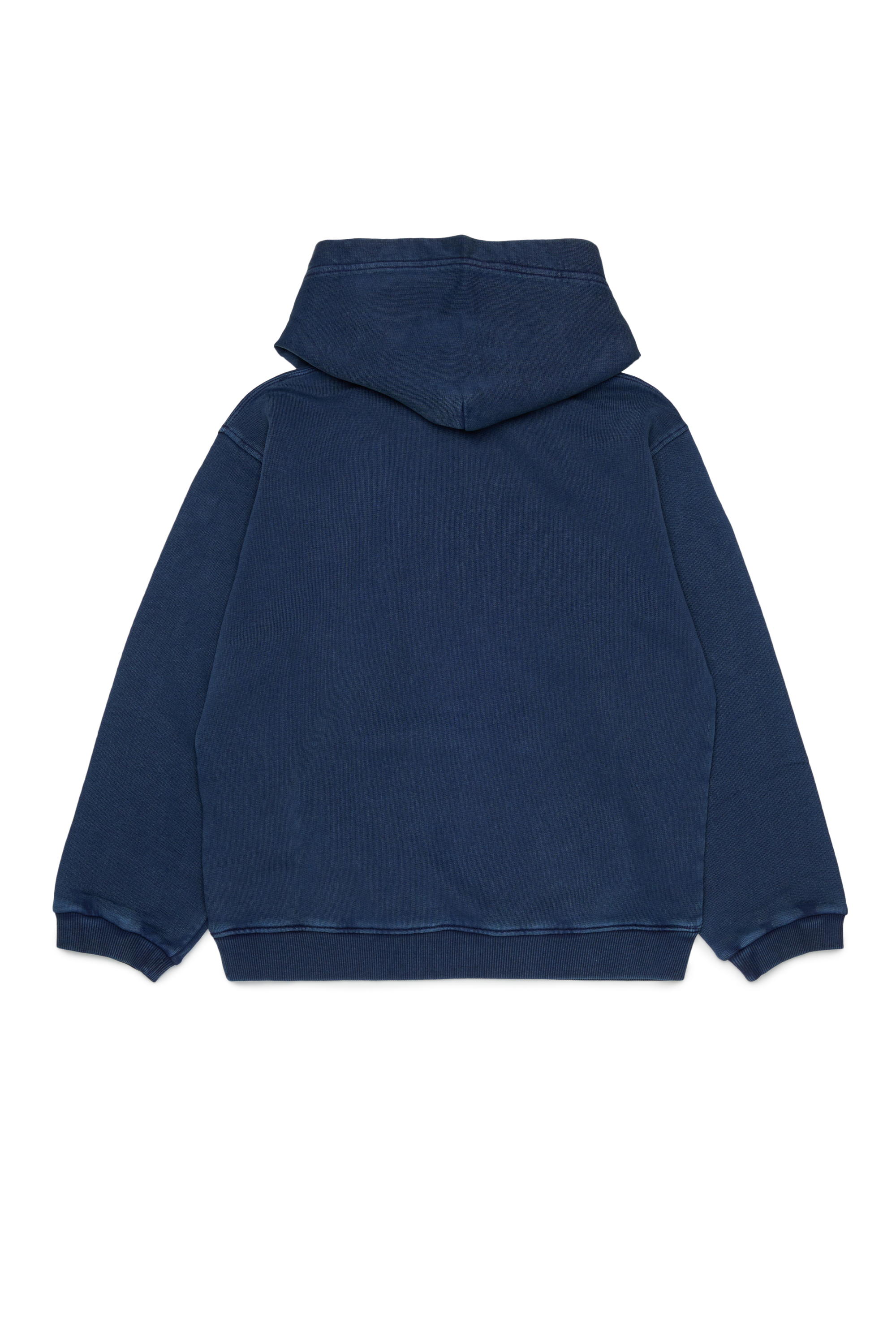 Diesel - STISEL OVER, Hoodie con maxi stampa logo Uomo in Blu - 2